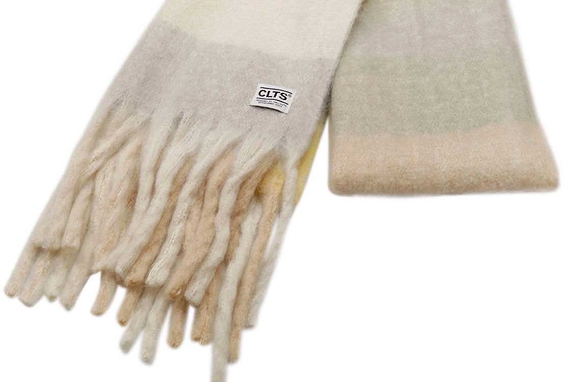 chillouts XXL-sjaal Gero Scarf met dikke franjes
