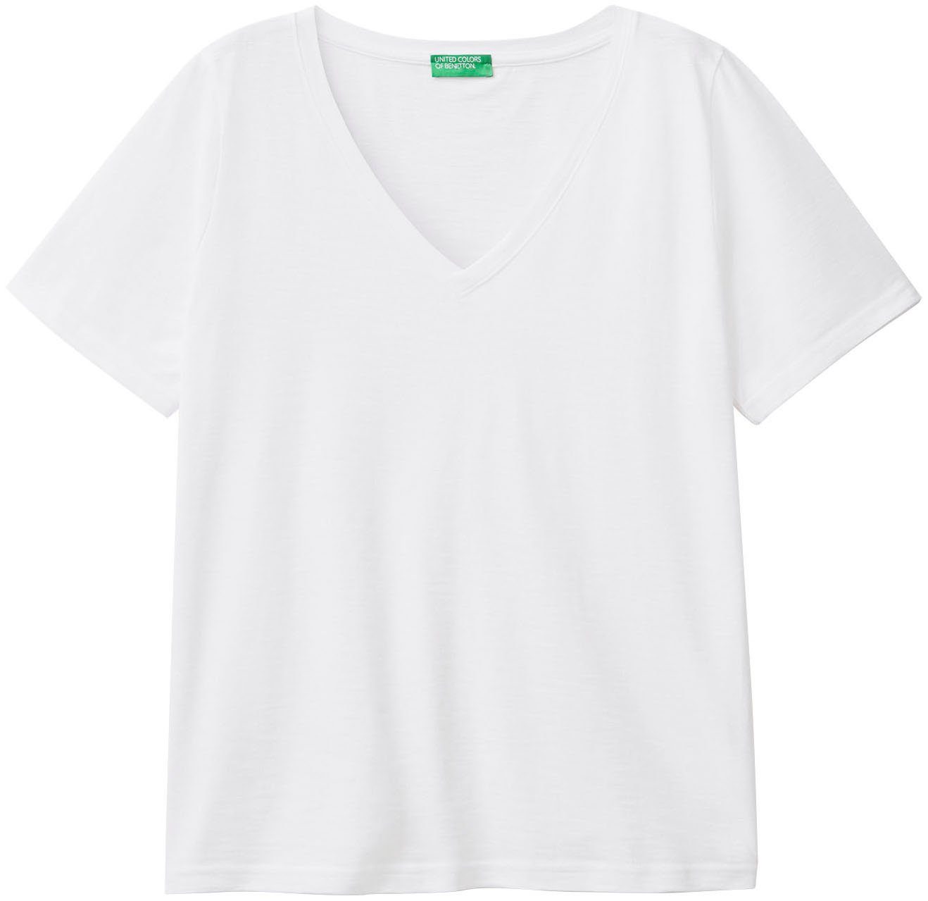 United Colors of Benetton T-shirt van jersey van flammégaren