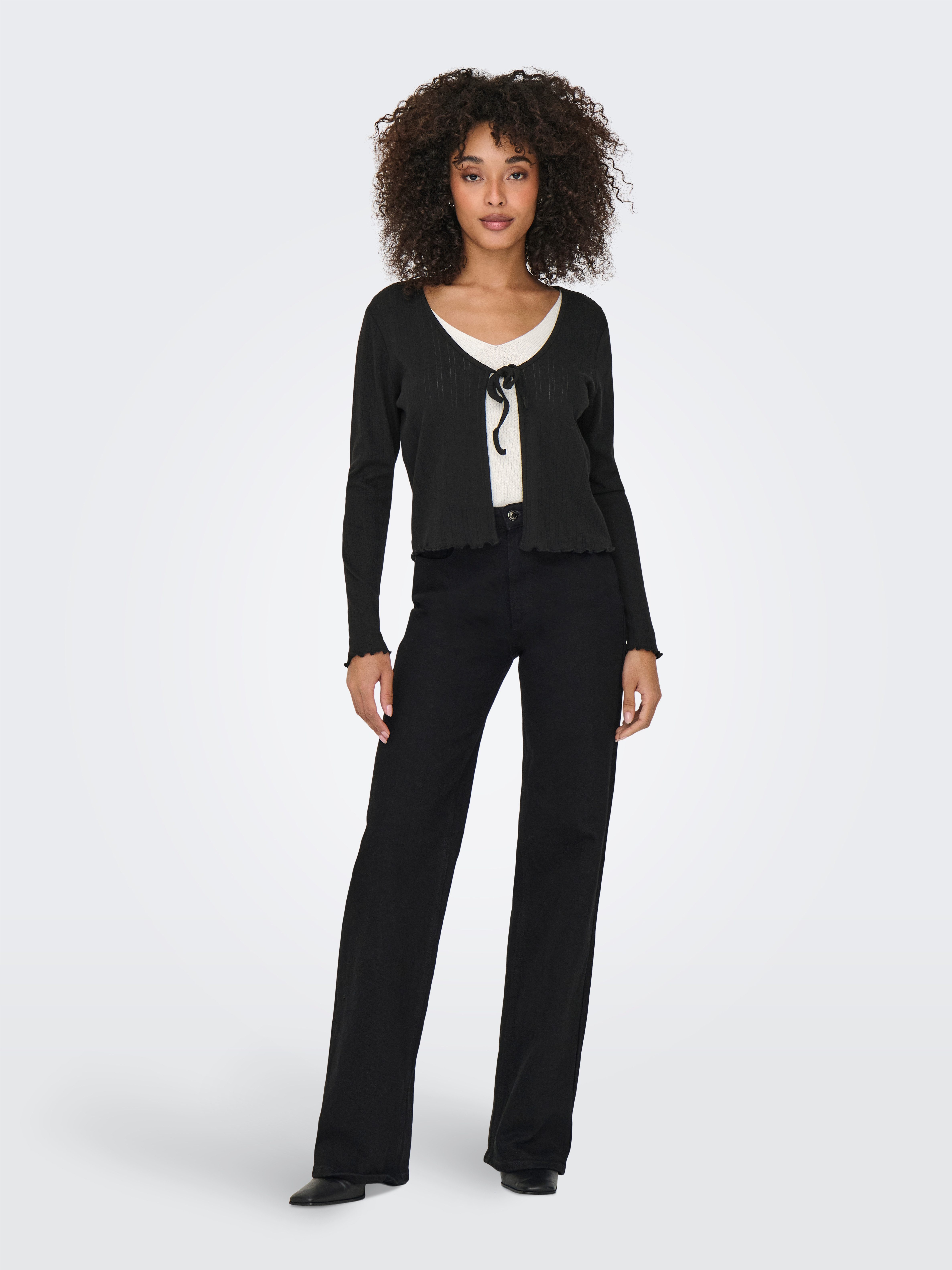 Only Vest ONLCARLOTTA L/S STRING CARDIGAN JRS
