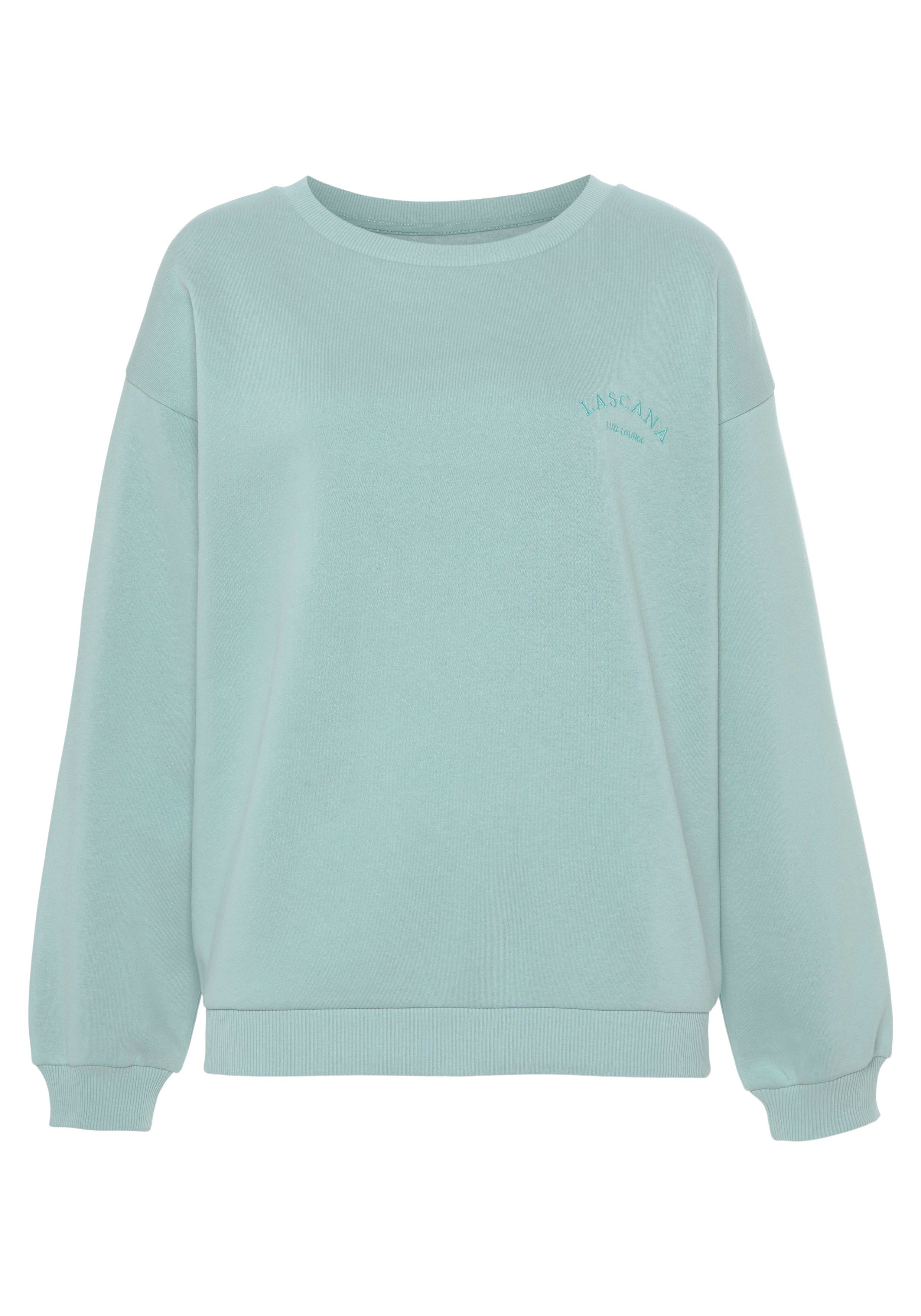 Lascana Sweatshirt -Pullover met wijde mouwen, loungewear