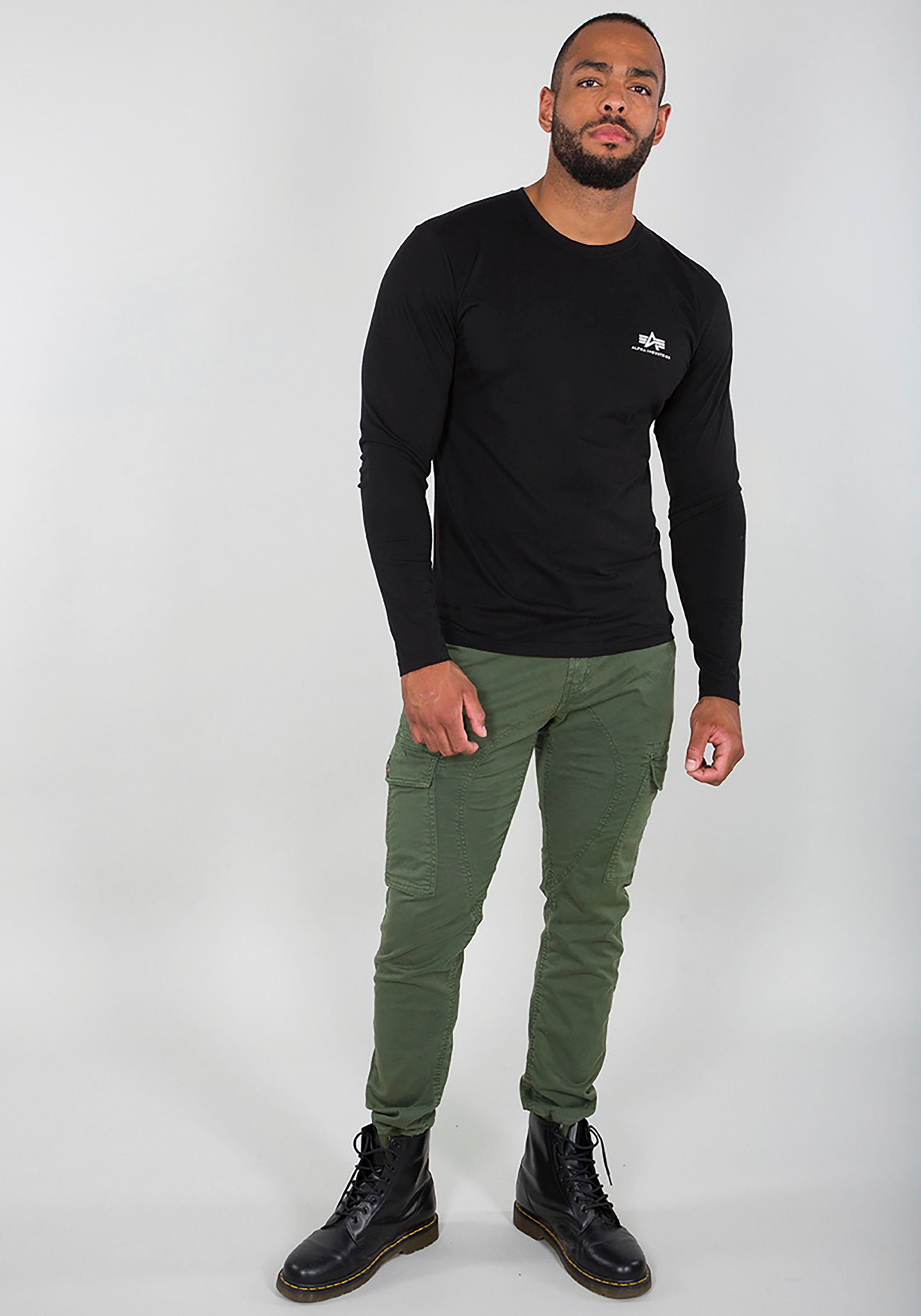 Alpha Industries Shirt met lange mouwen Basic LS Small Logo