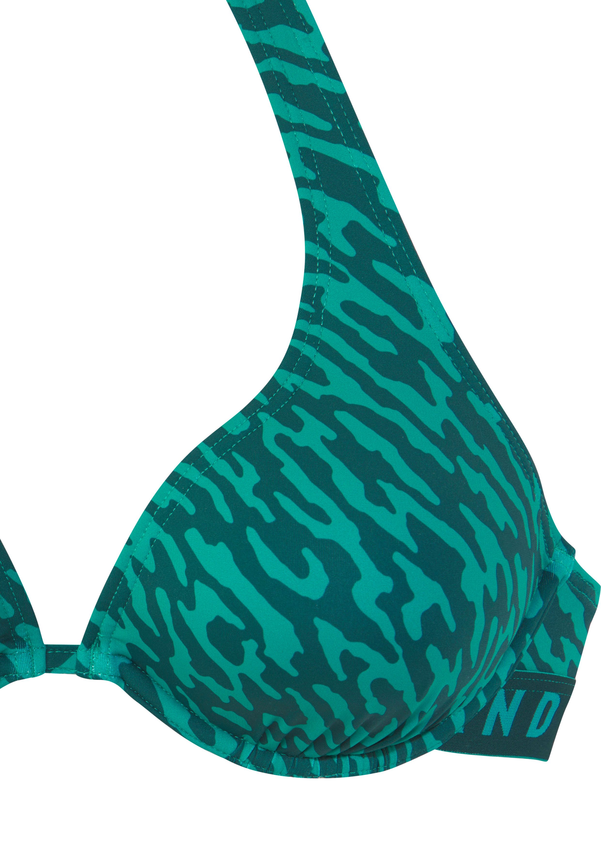 Elbsand Beugelbikini met merkopschrift