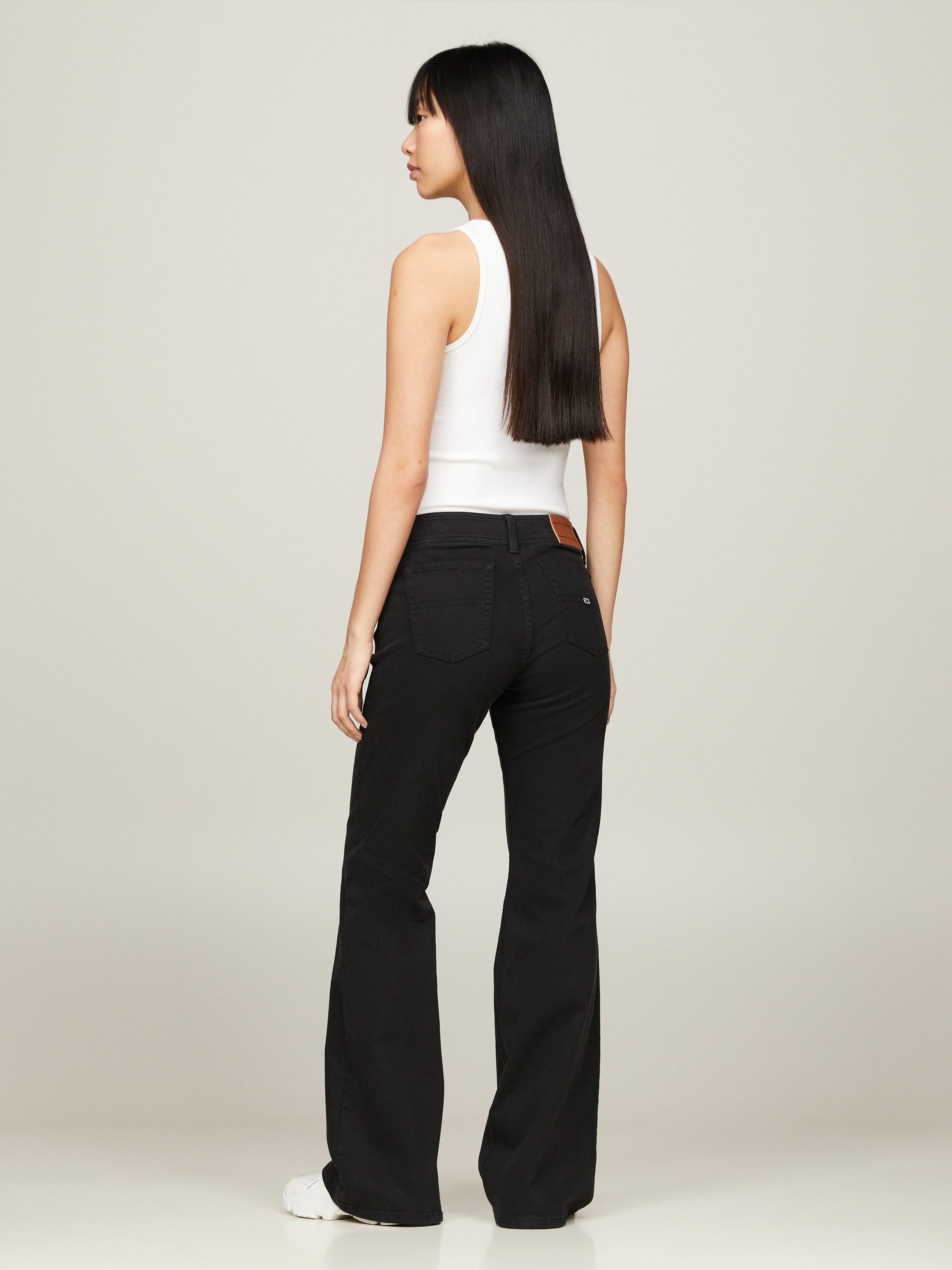 TOMMY JEANS Geweven broek TJW GMD LW FLARE in 5-pocketsstijl