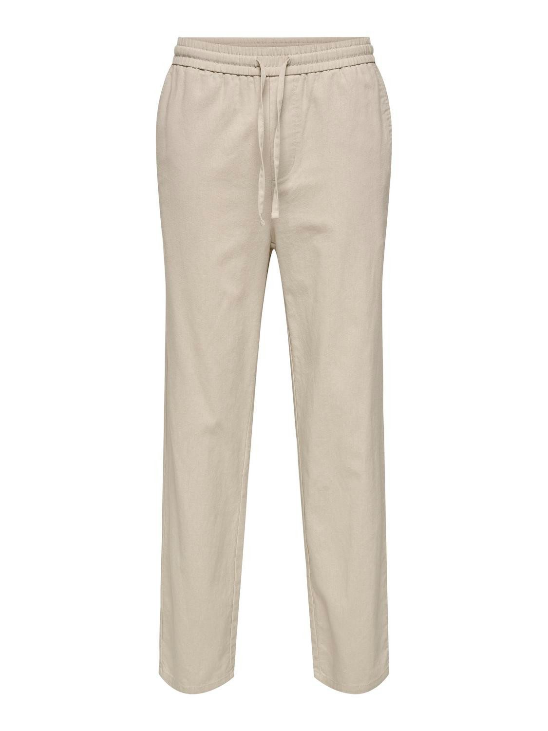 ONLY & SONS Trainingsbroek ONSSINUS LOOSE 0007 COT LIN PANT NOOS