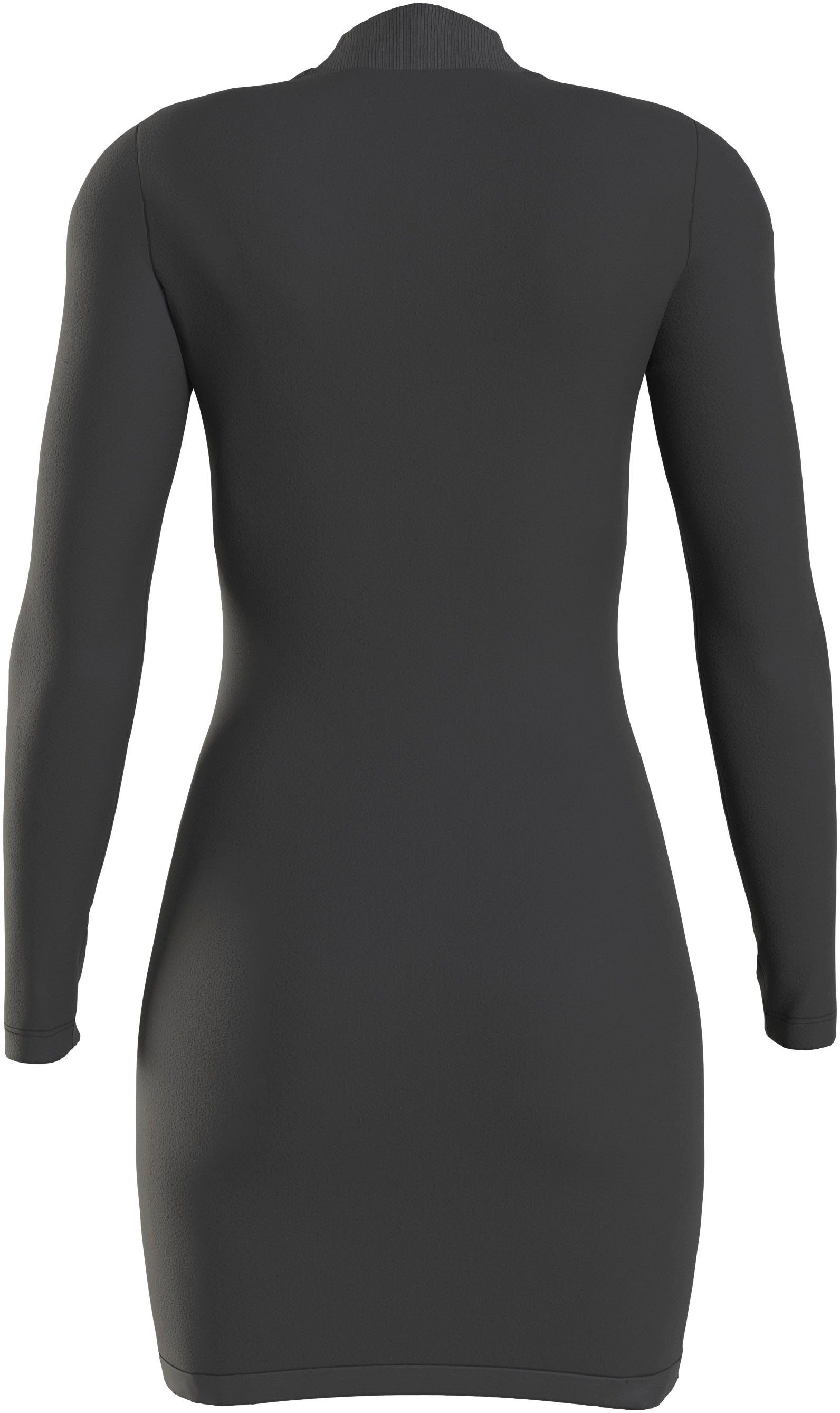 Calvin Klein Mini-jurk WOVEN LABEL RIB LS DRESS