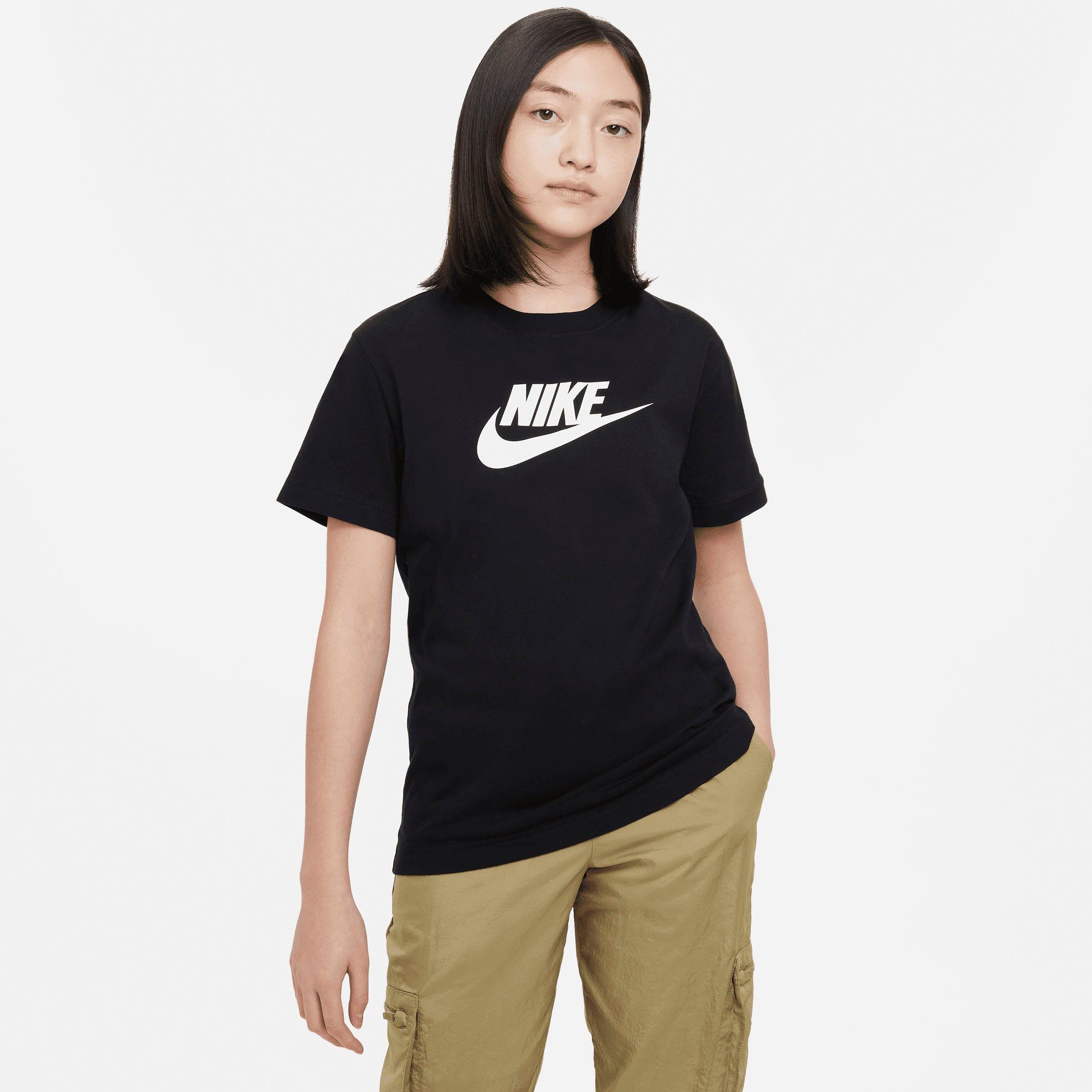 Nike Sportswear T-shirt Big Kids' (Girls') T-Shirt meisjes t-shirts maat XS (122) zwart