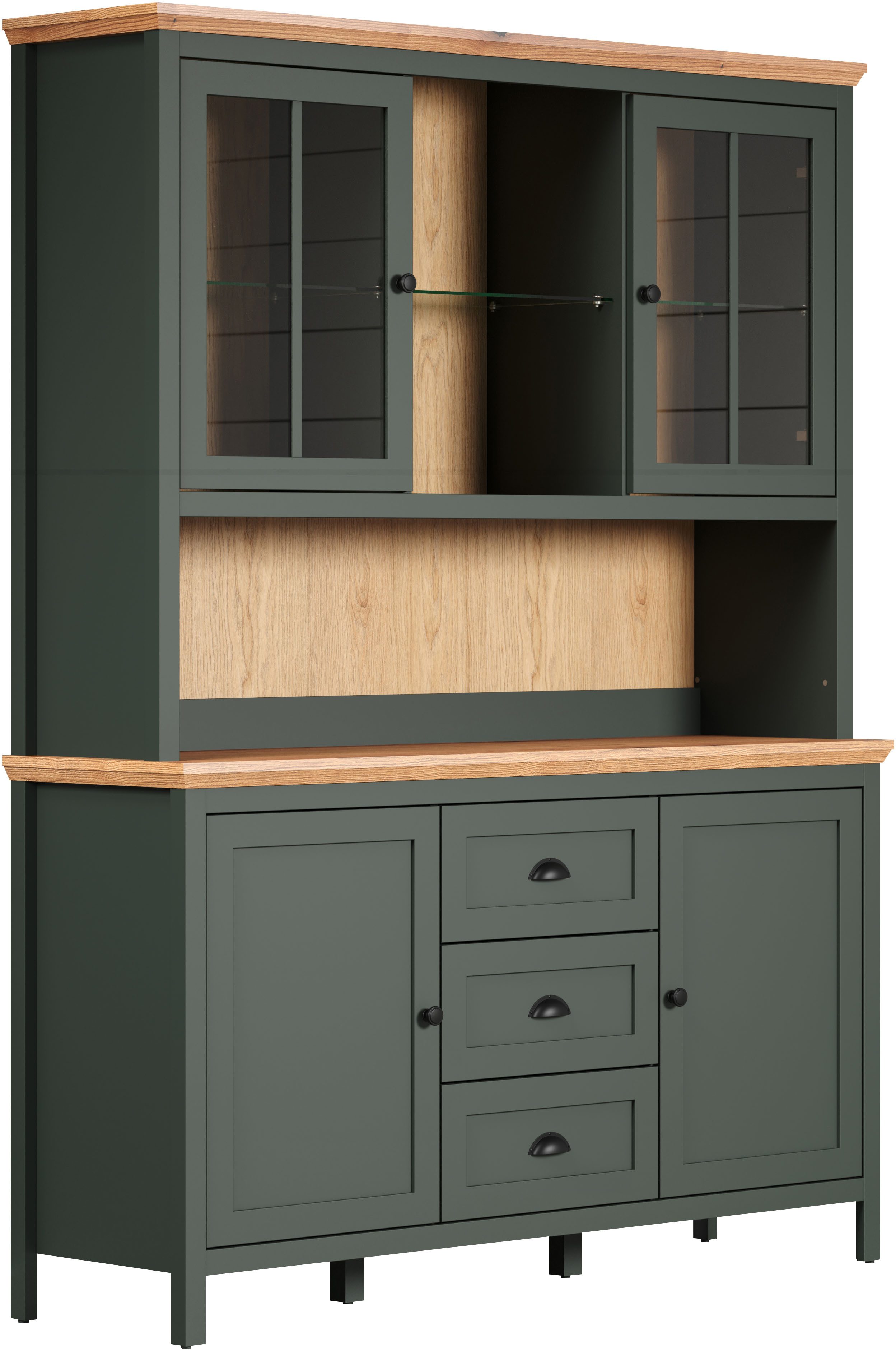 Home affaire Buffetkast Vienna Servieskast, incl. LED-verlichting(B/D/H) 146/39/112 cm (1 stuk)