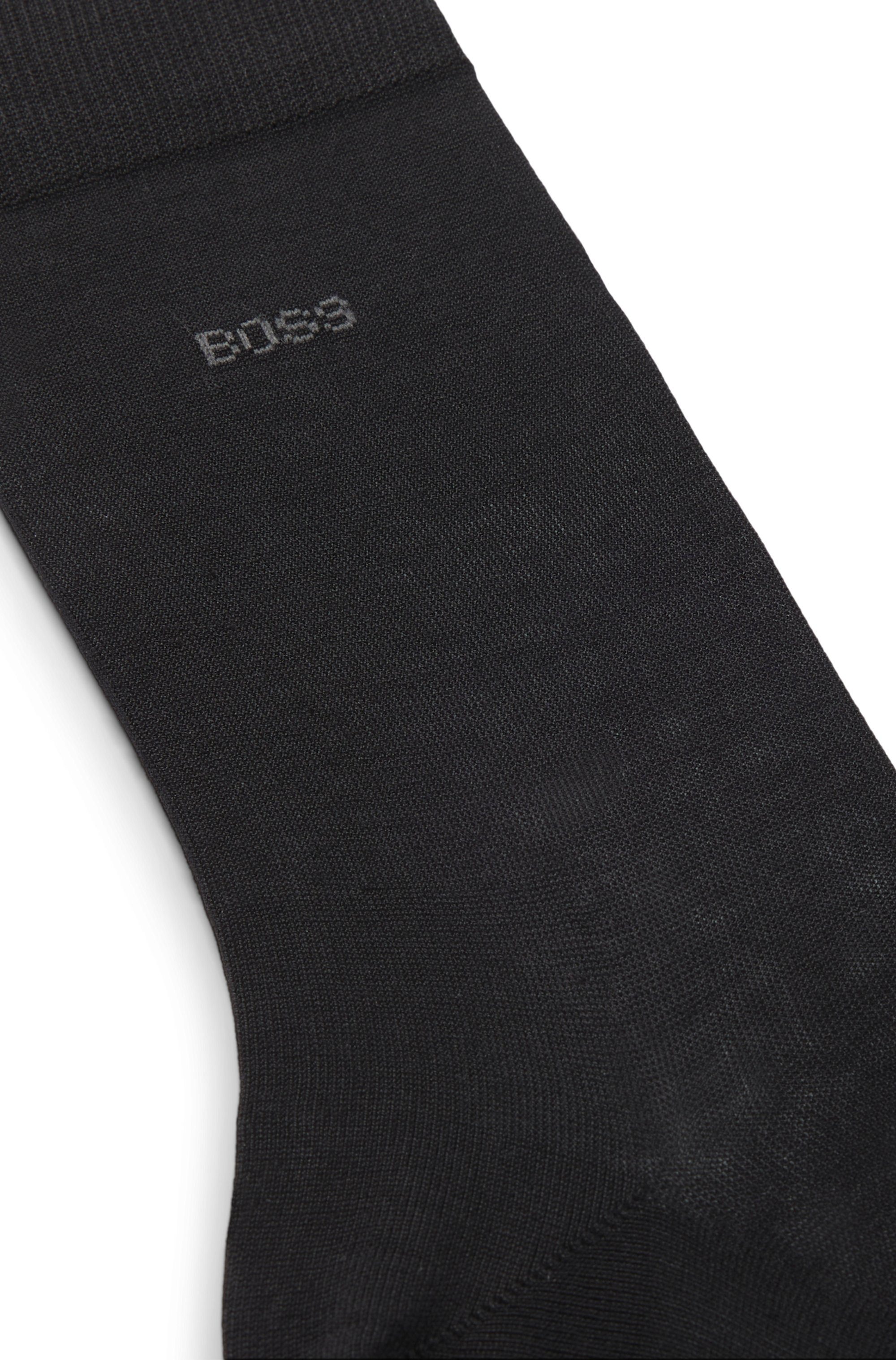 BOSS Business-sokken George RS Uni MC met subtiele, gebreide boss logo-opdruk (set)