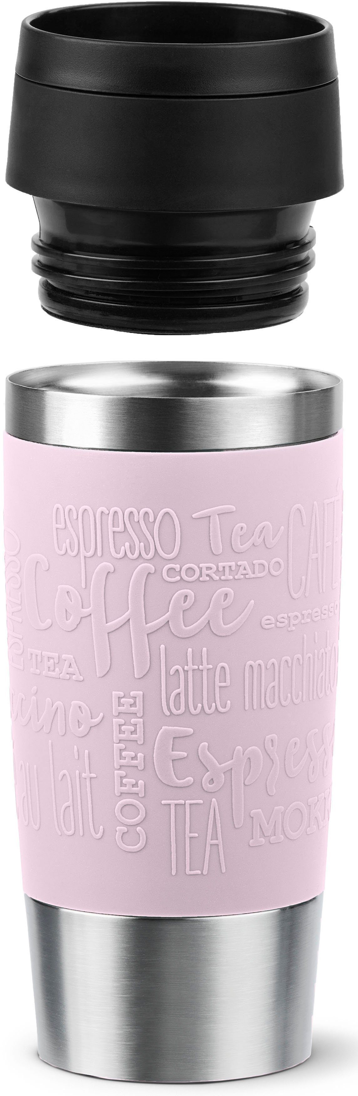 Emsa Thermosbeker Travel Mug Classic, met 360° drinkopening 4u heet, 8u koud - 360 ml / 6u heet, 12u koud - 500 ml, 100% dicht