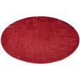 carpet city hoogpolig vloerkleed softshine 2236 bijzonder zacht door microvezel, woonkamer rood