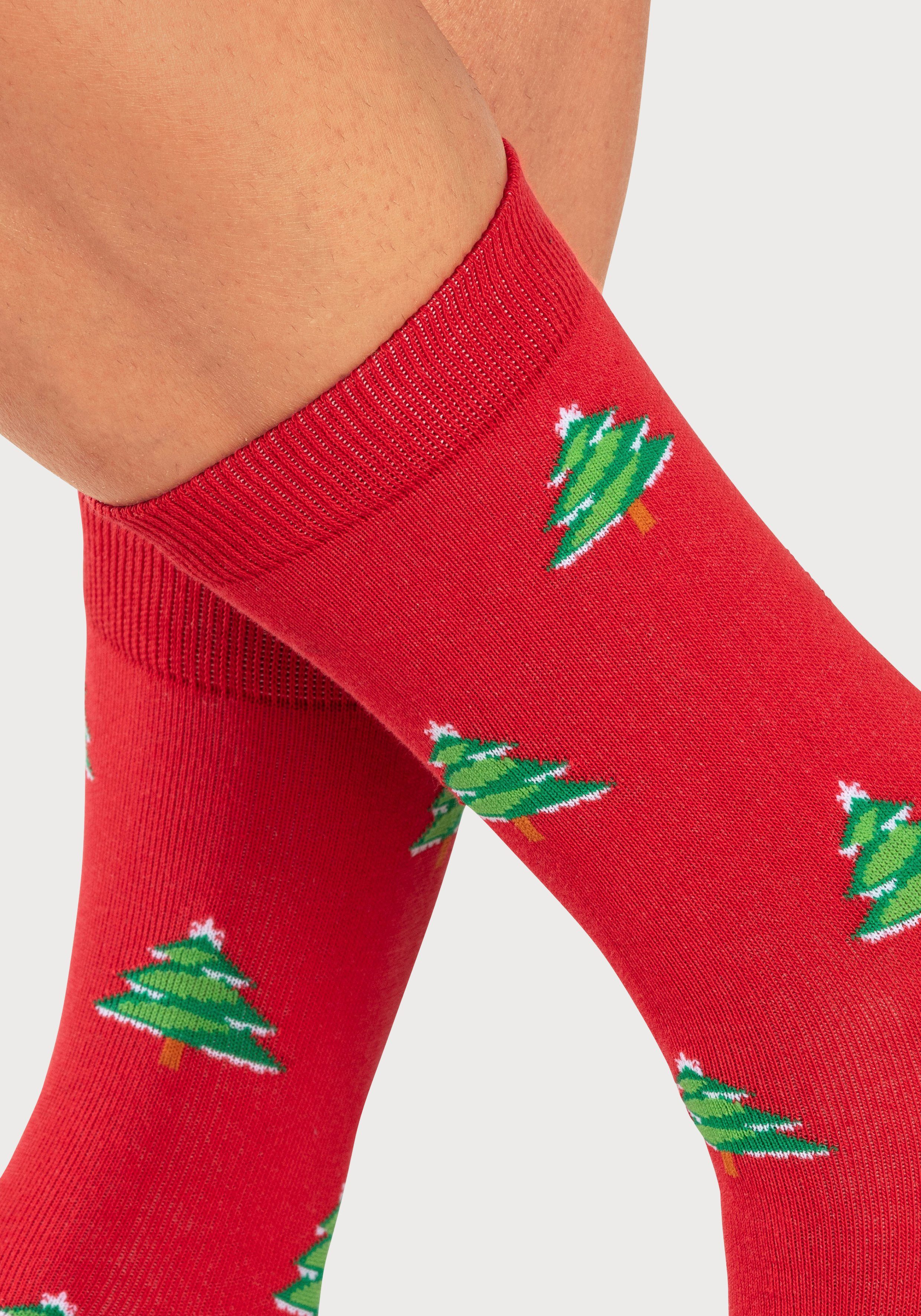 John Devin Sokken met verschillende kerstmotieven (set, 3 paar)