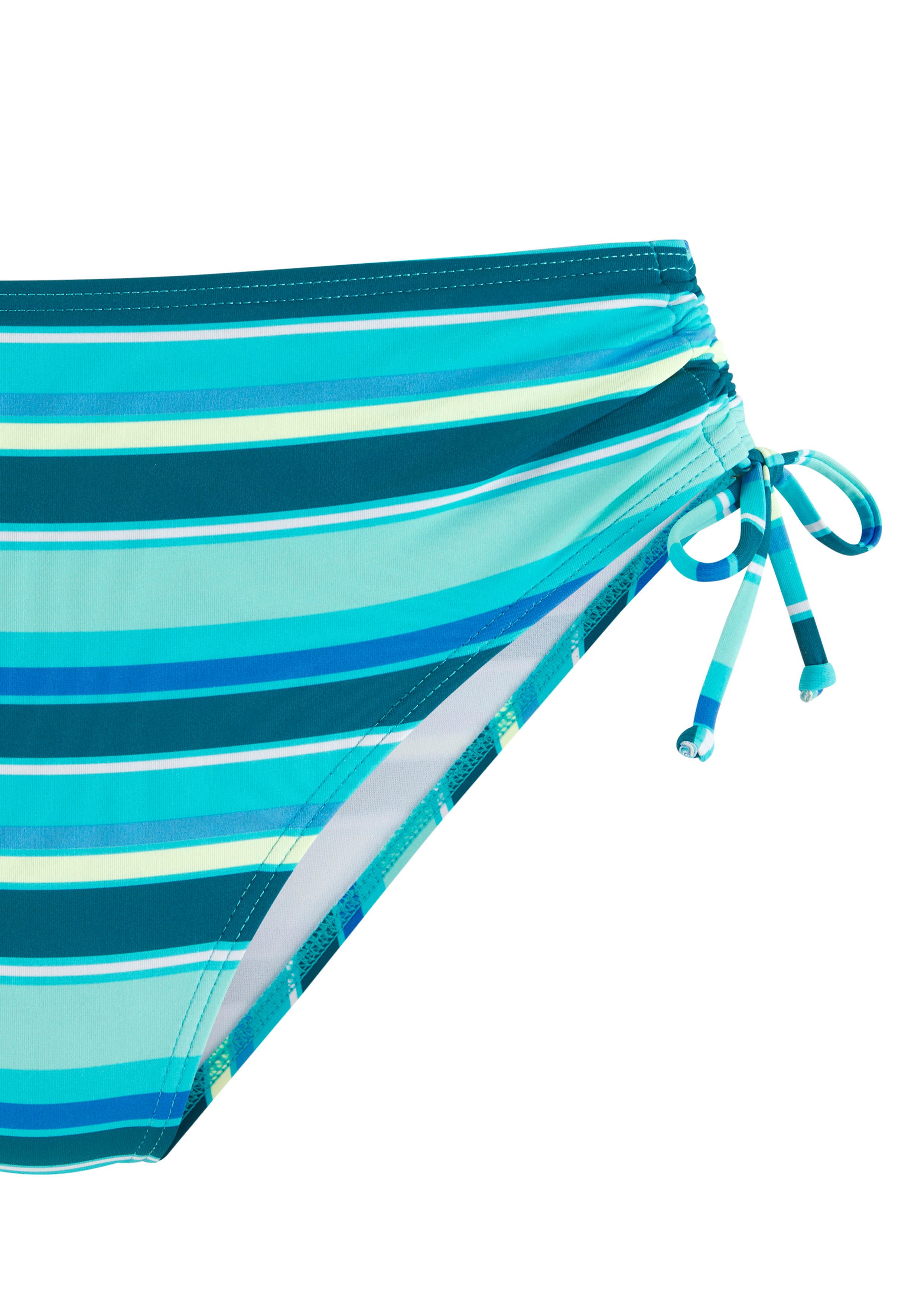 s.Oliver RED LABEL Beachwear Bikinibroekje zij-reguleerbaar en met trendy streepdesign