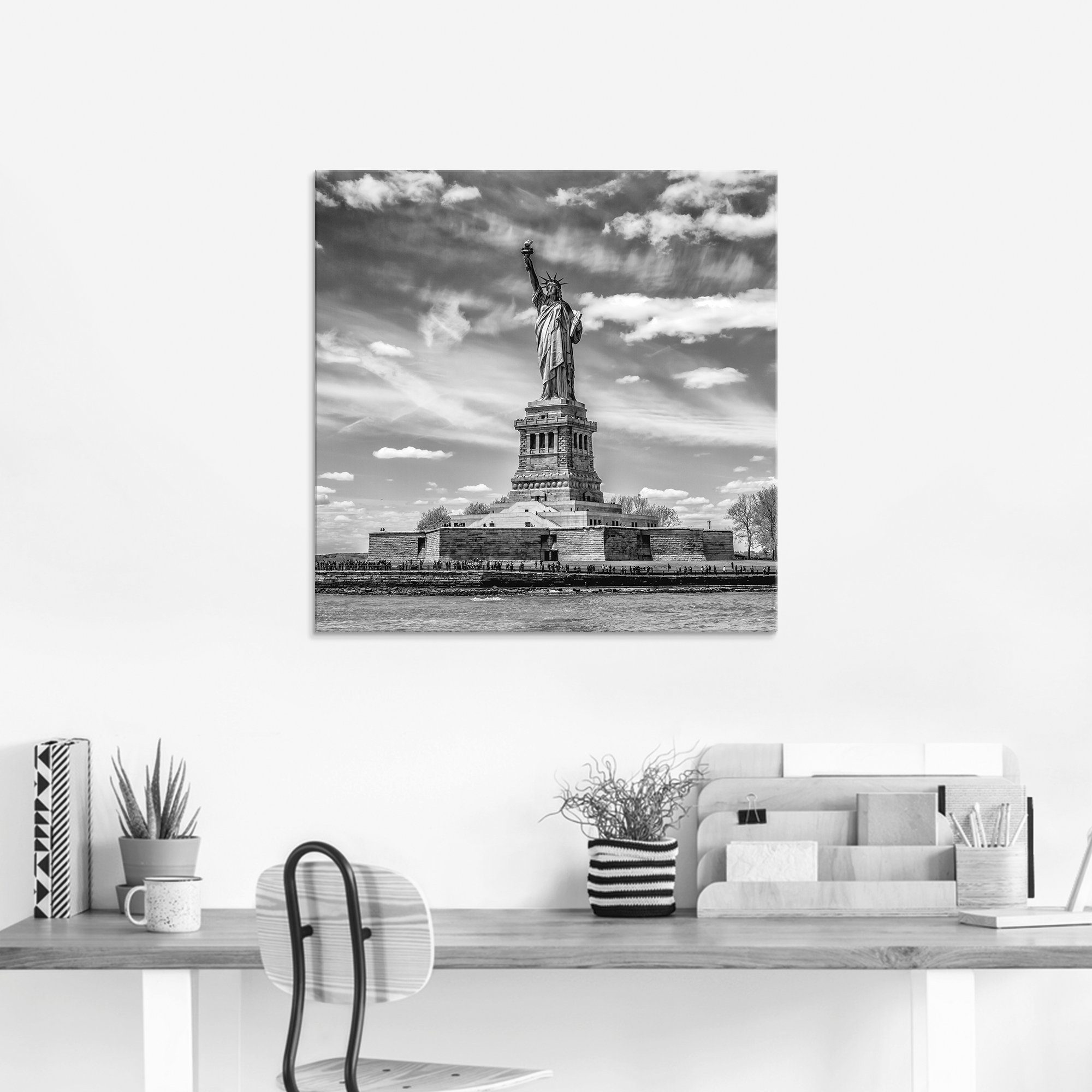 Artland Print op glas New York City Vrijheidsbeeld