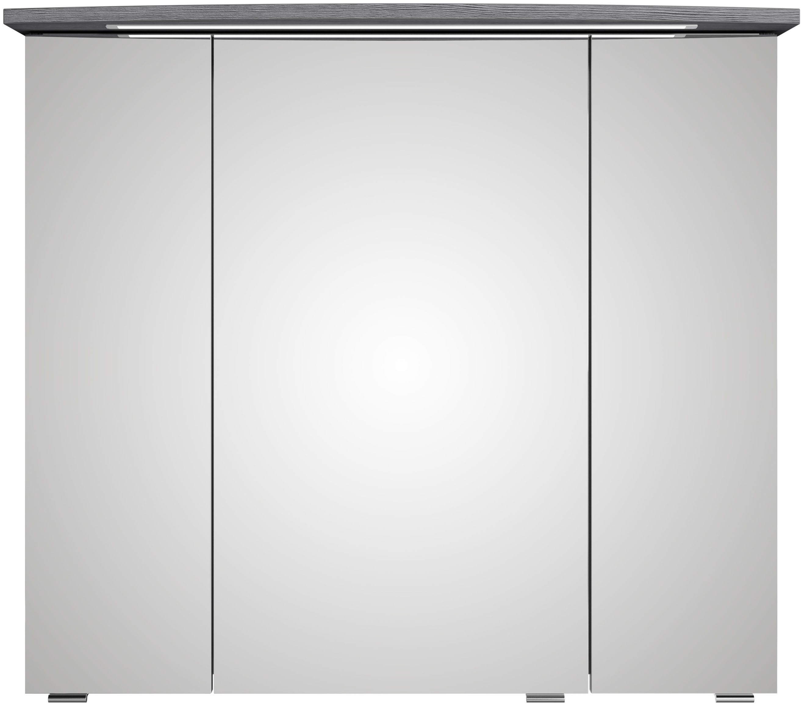 Saphir Badmeubelset Serie 4010 2-delig keramische wastafel met LED-spiegelkast Badkamer set 84 cm breed, incl. deurdemper, 3 deuren, 2 lades (set)