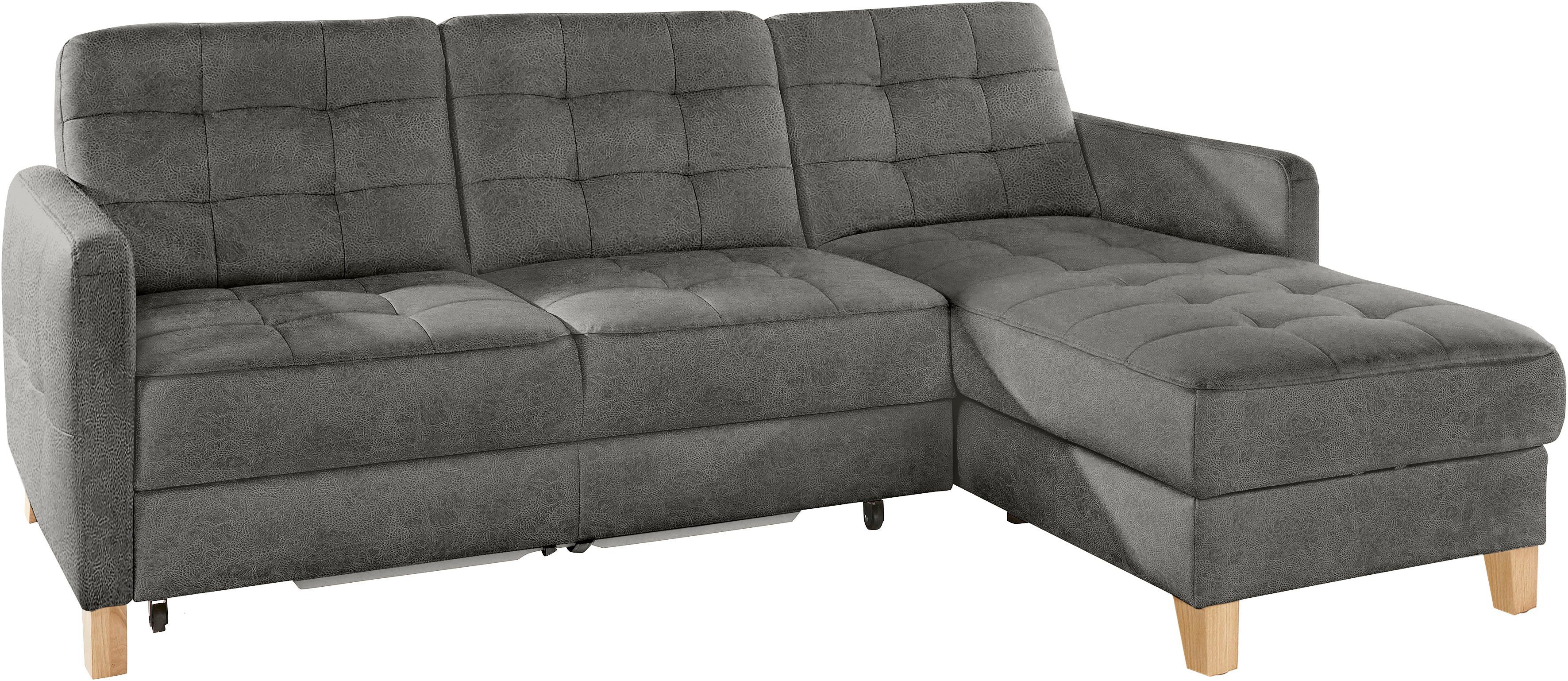 exxpo - sofa fashion Hoekbank Elio, compact en comfortabel, handig en tijdloos design, L-vorm