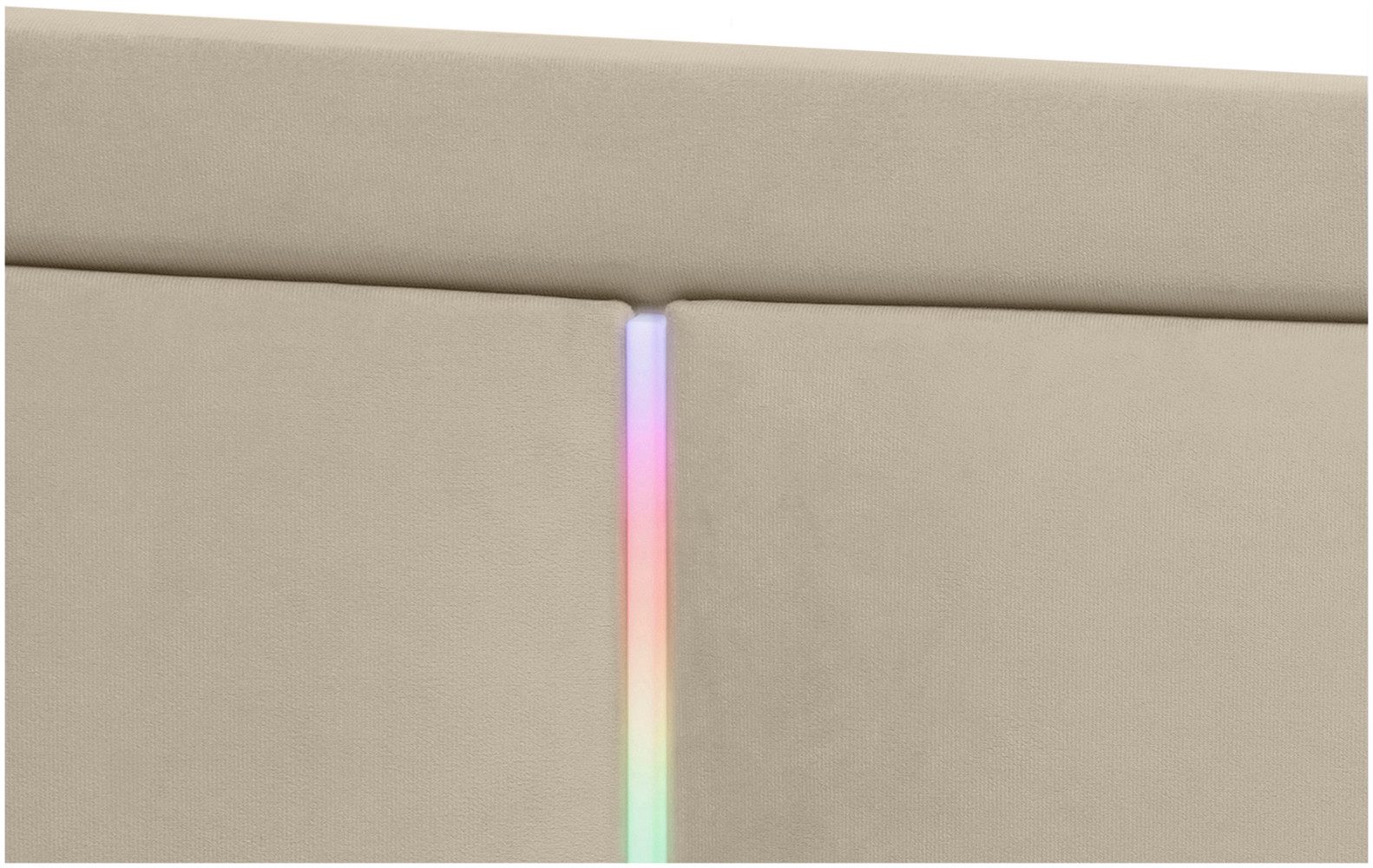 COLLECTION AB Boxspring Athena Incl. LED-verlichting, topper en opbergruimte