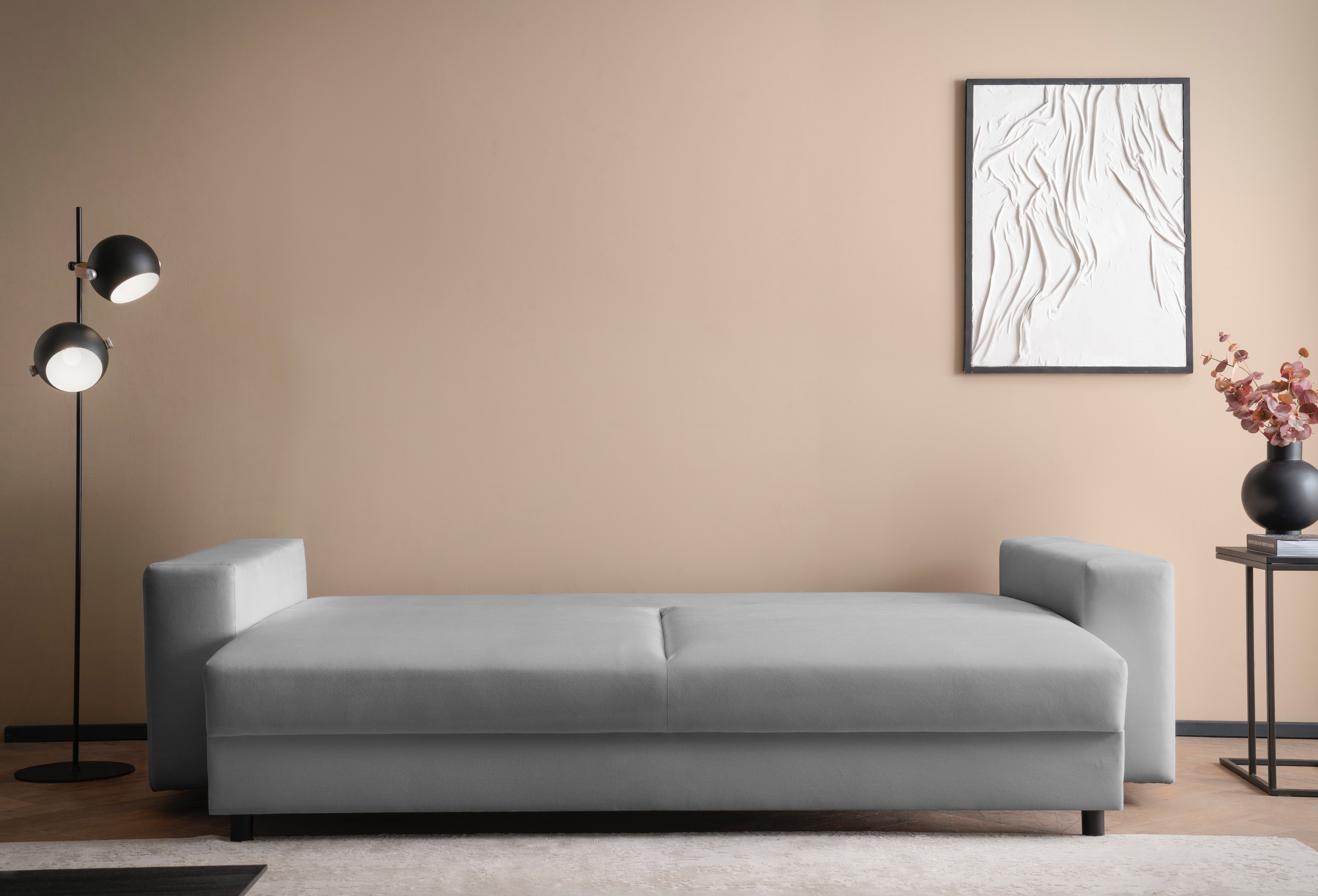 LeGer Home by Lena Gercke Slaapbank Imoga, kussen met slaapfunctie, 3-zits bank, bank met bedlade in moderne kleuren en stoffen, bedfunctie, ligoppervlak: 200x150 cm