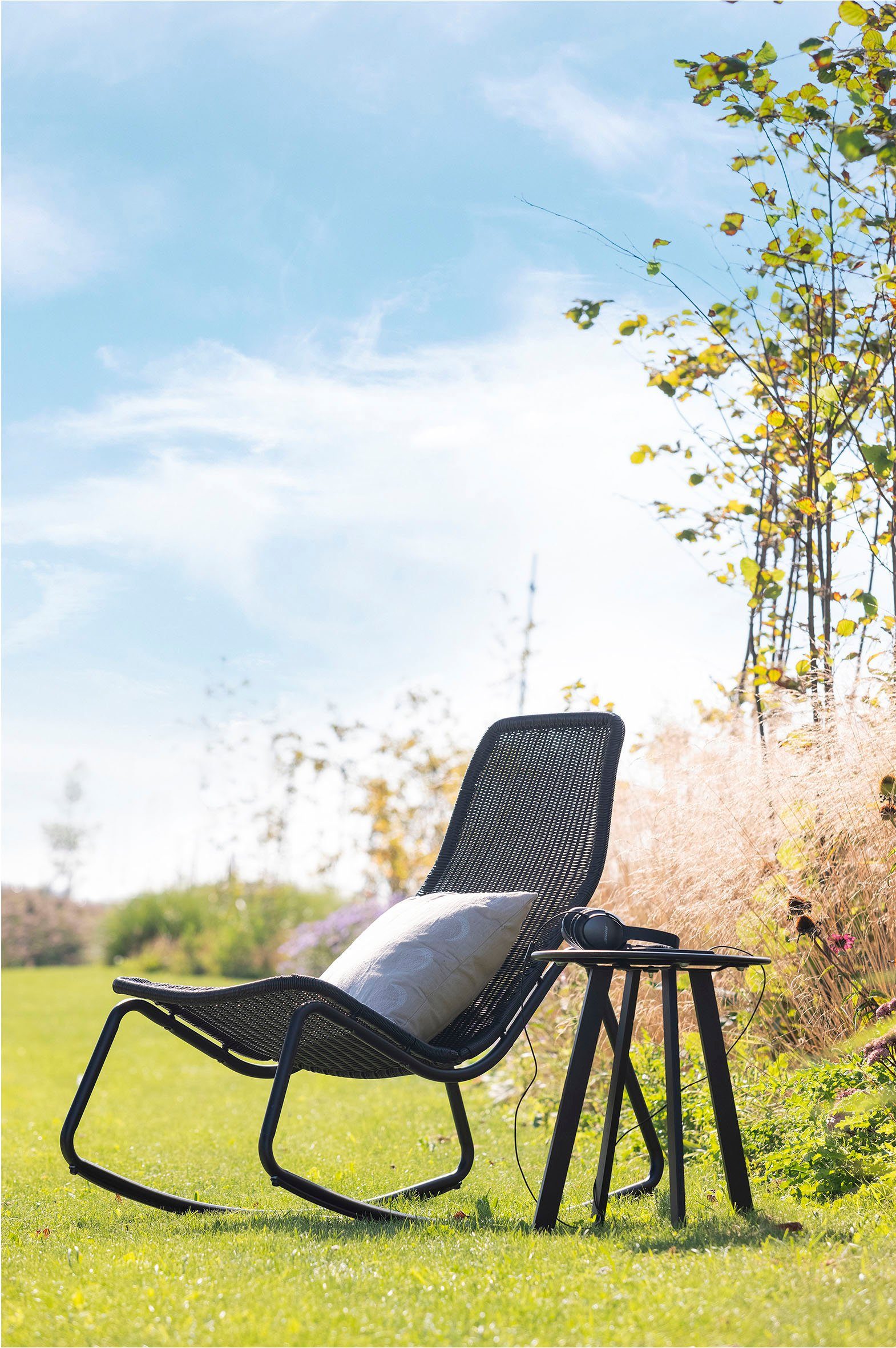 WOOOD Tuinstoel TOMS geschikt voor binnen- en buitenruimtes, h 97 cm x b 51 cm (1 stuk)