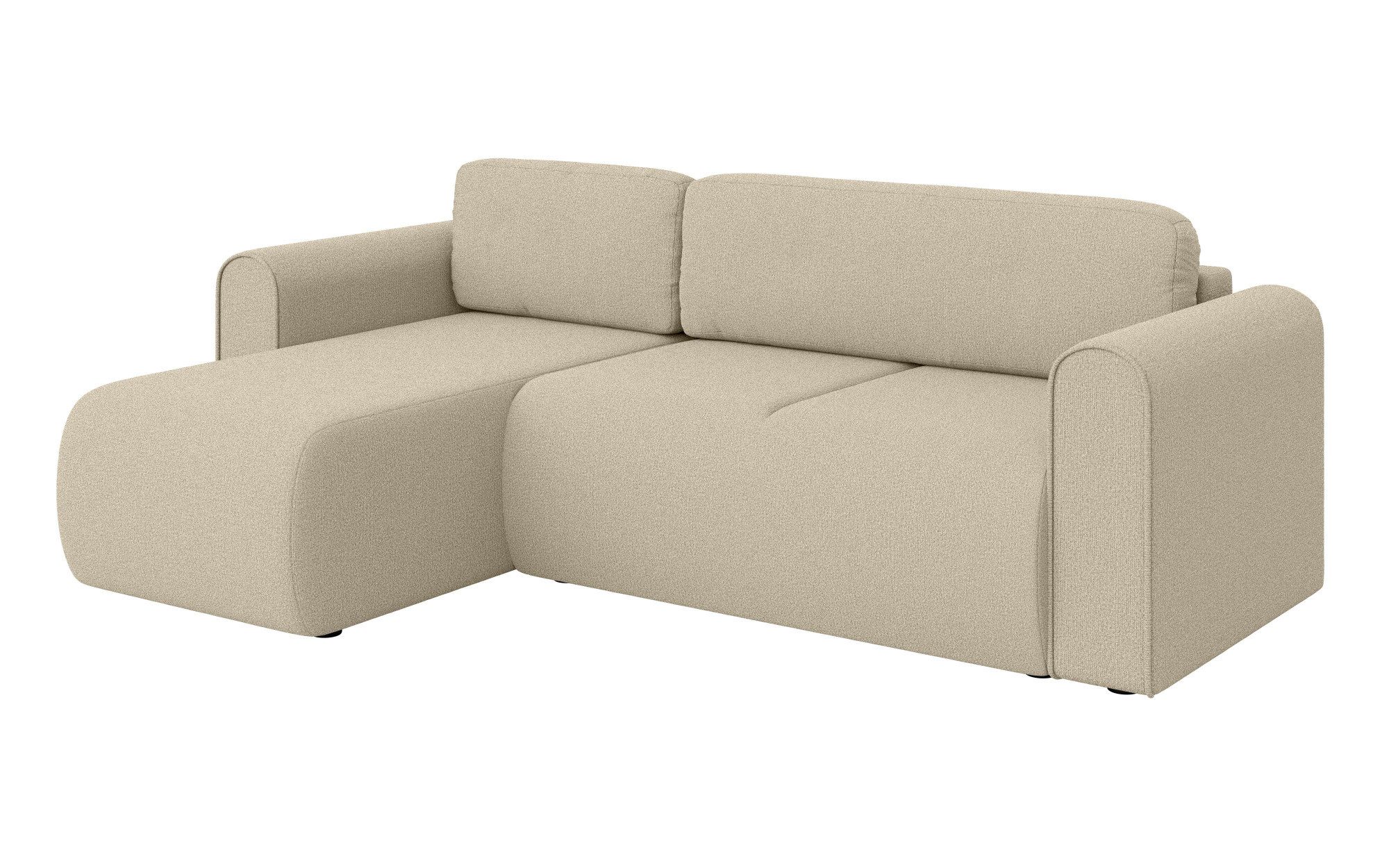 INOSIGN Hoekbank Zacharia optioneel slaapbank met opbergruimte, B/D/H 250/166/86 cm L-vorm met golfondersteuning, recamière aan beide zijden te monteren