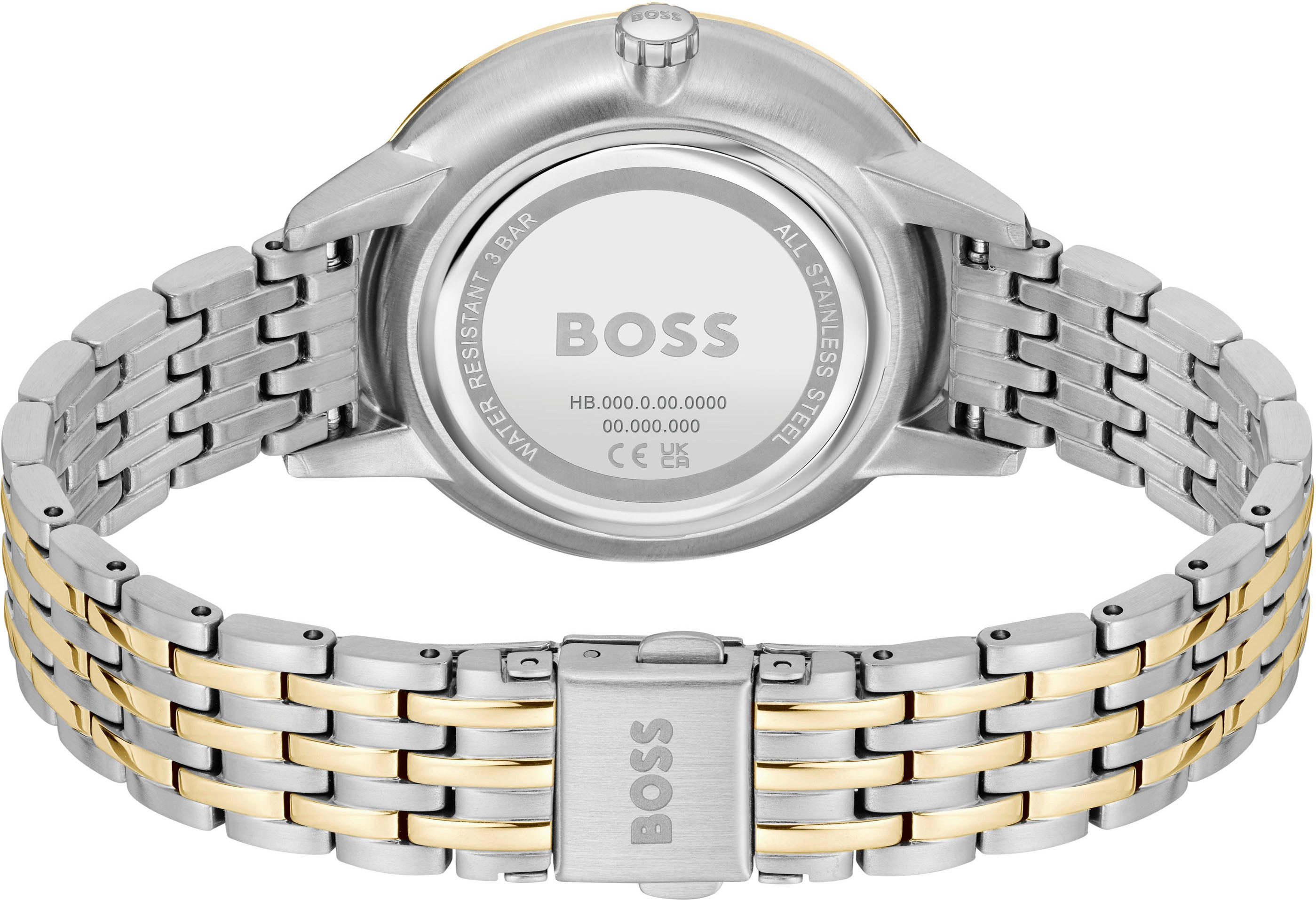 Boss Multifunctioneel horloge Symphony Quartzhorloge, horloge, damenuur, roestvrijstalen band, analoog