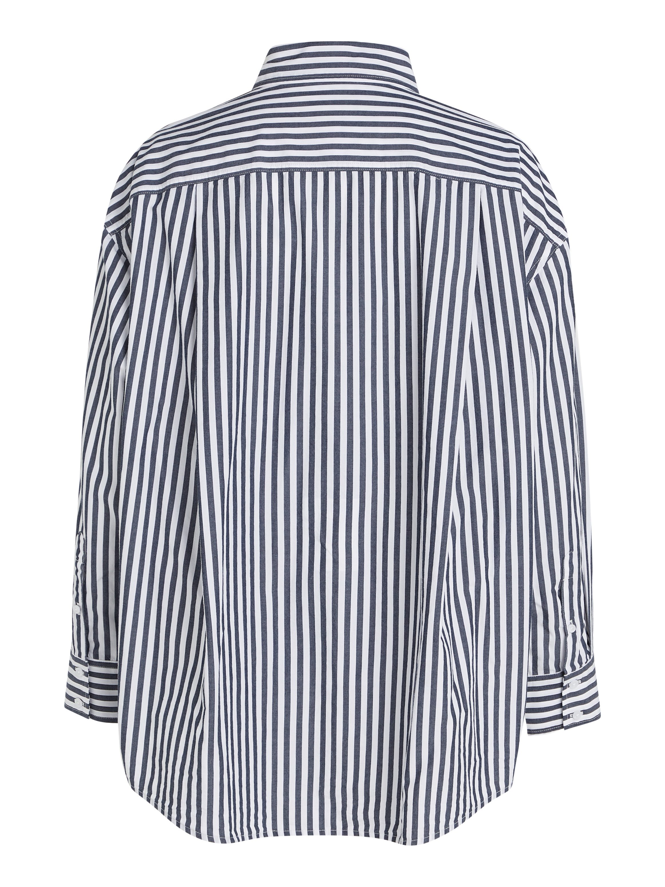 TOMMY JEANS Overhemdblouse TJW OVS PINSTRIPE SHIRT in modieuze naaldstrepen