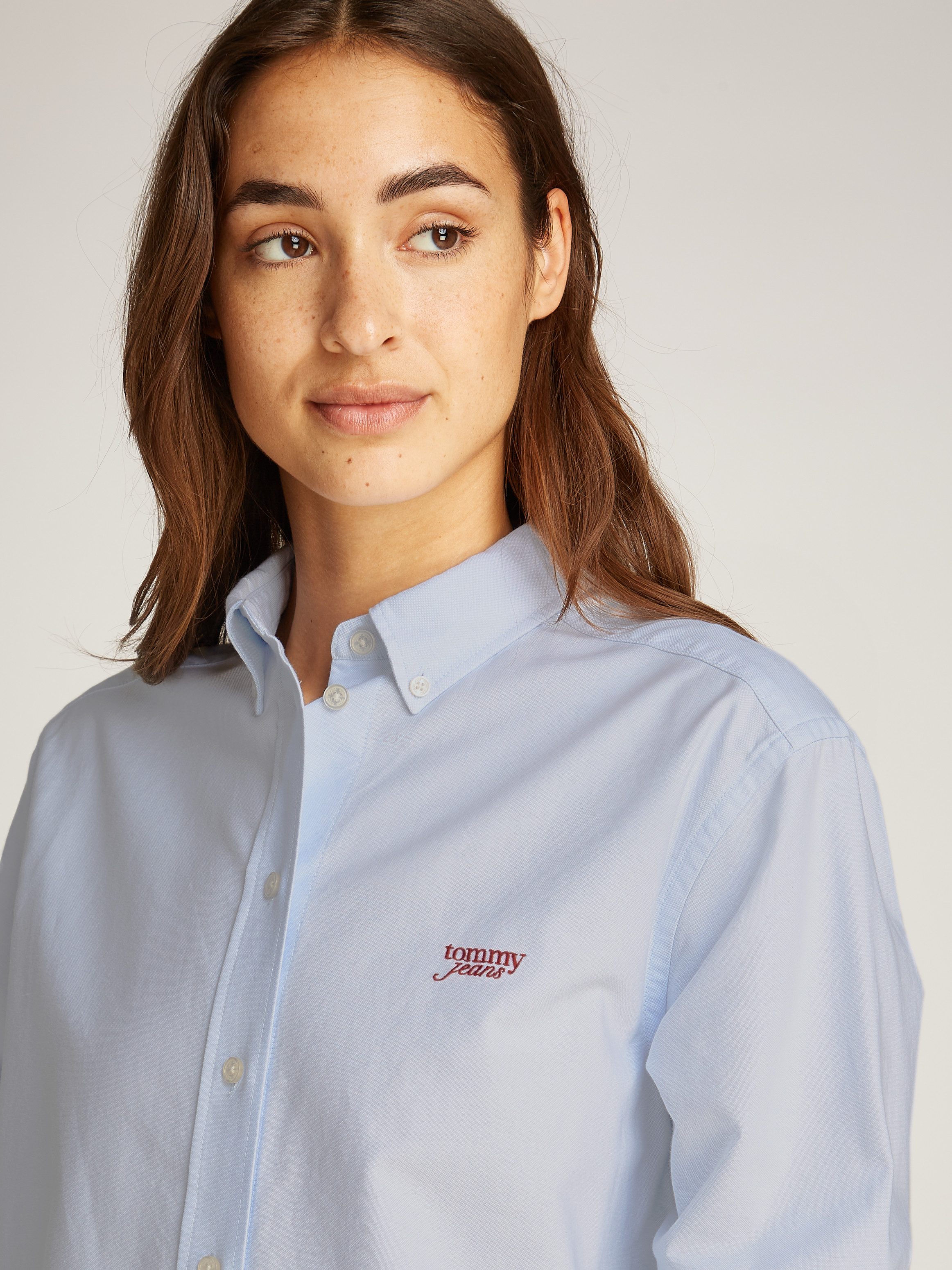TOMMY JEANS Overhemdblouse TJW RLX SCRIPT OXFORD SHIRT