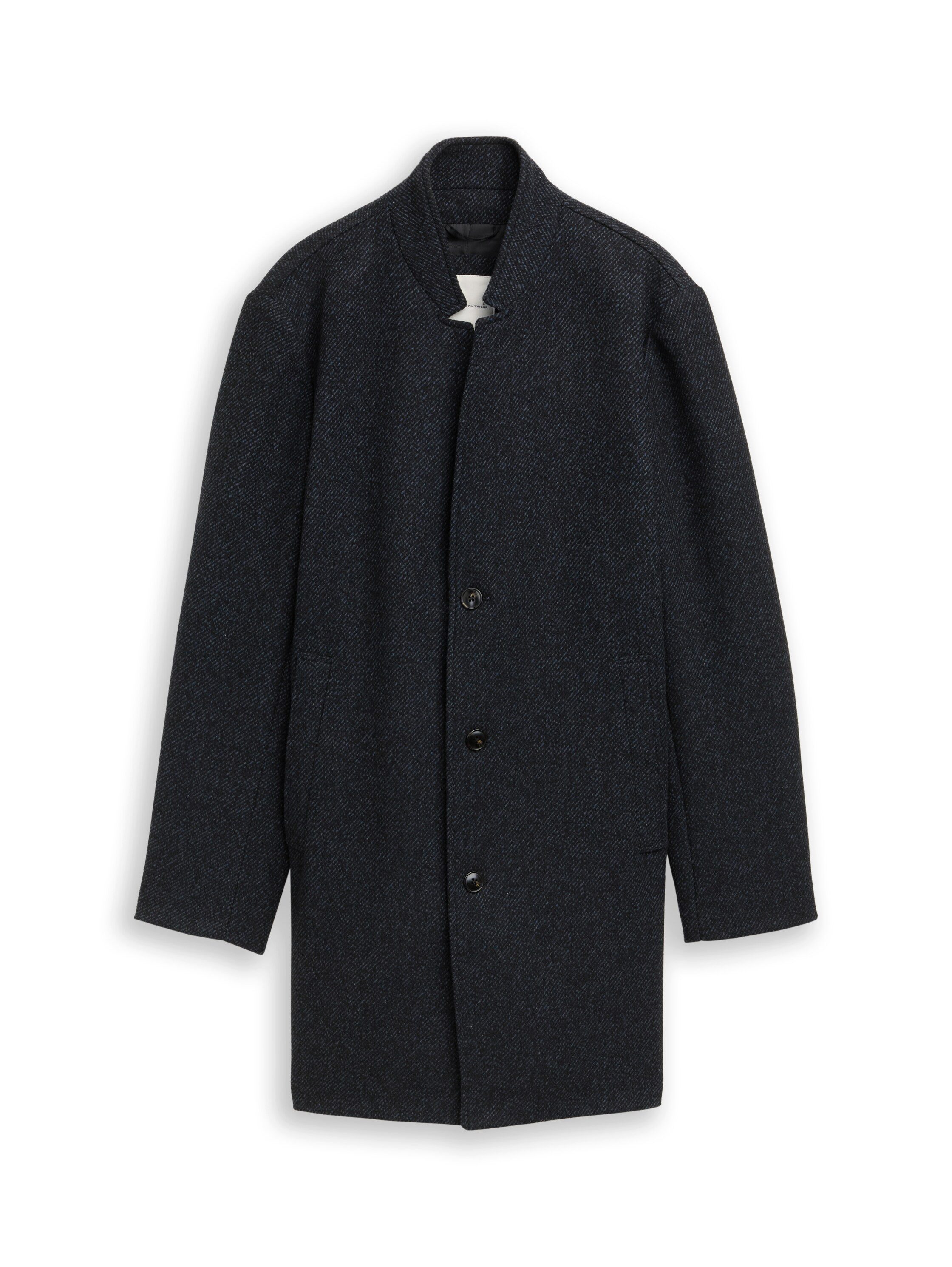 Tom Tailor Denim Wollen jack met opstaande kraag