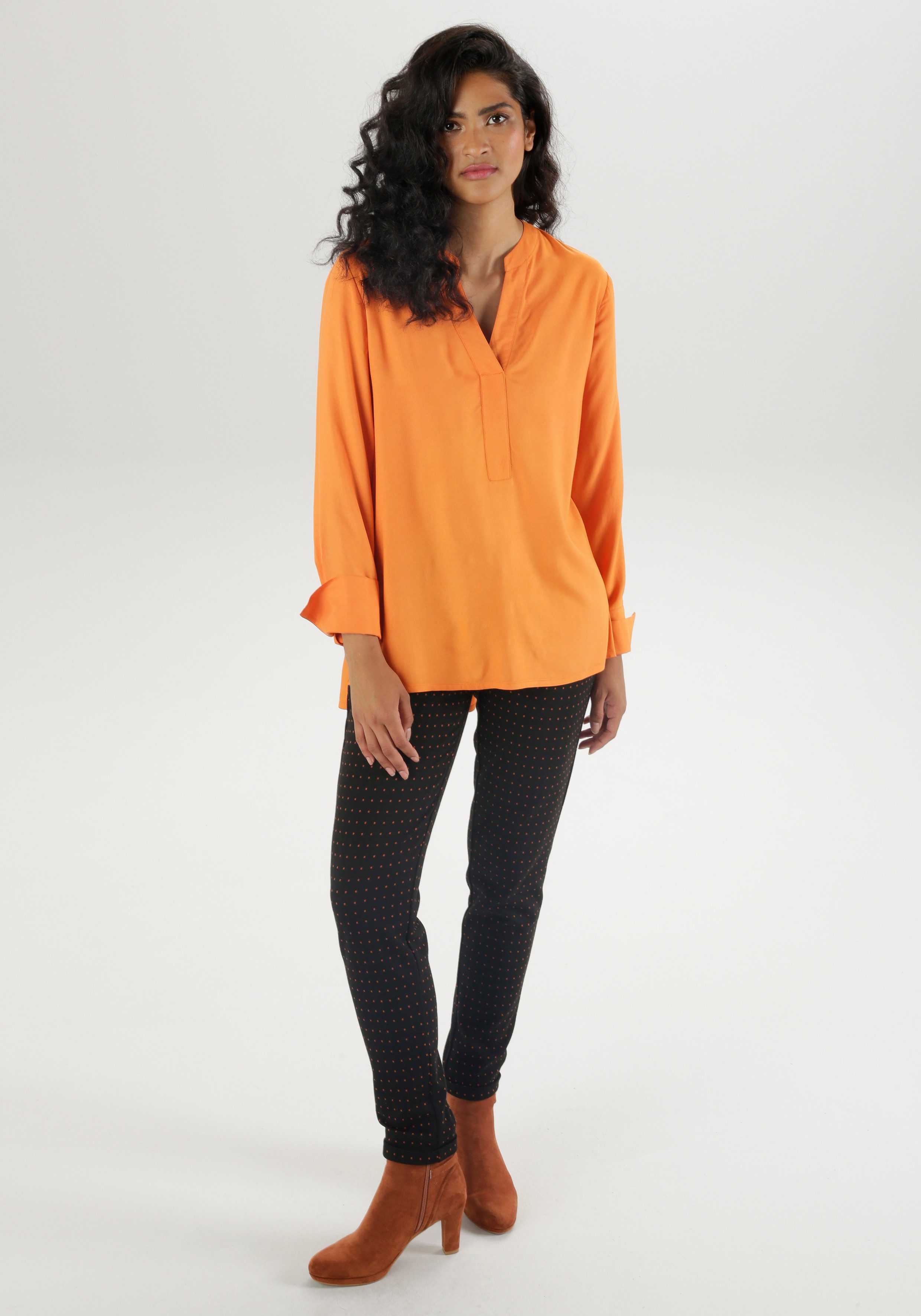 Aniston SELECTED Lange blouse met extra-lange manchetten