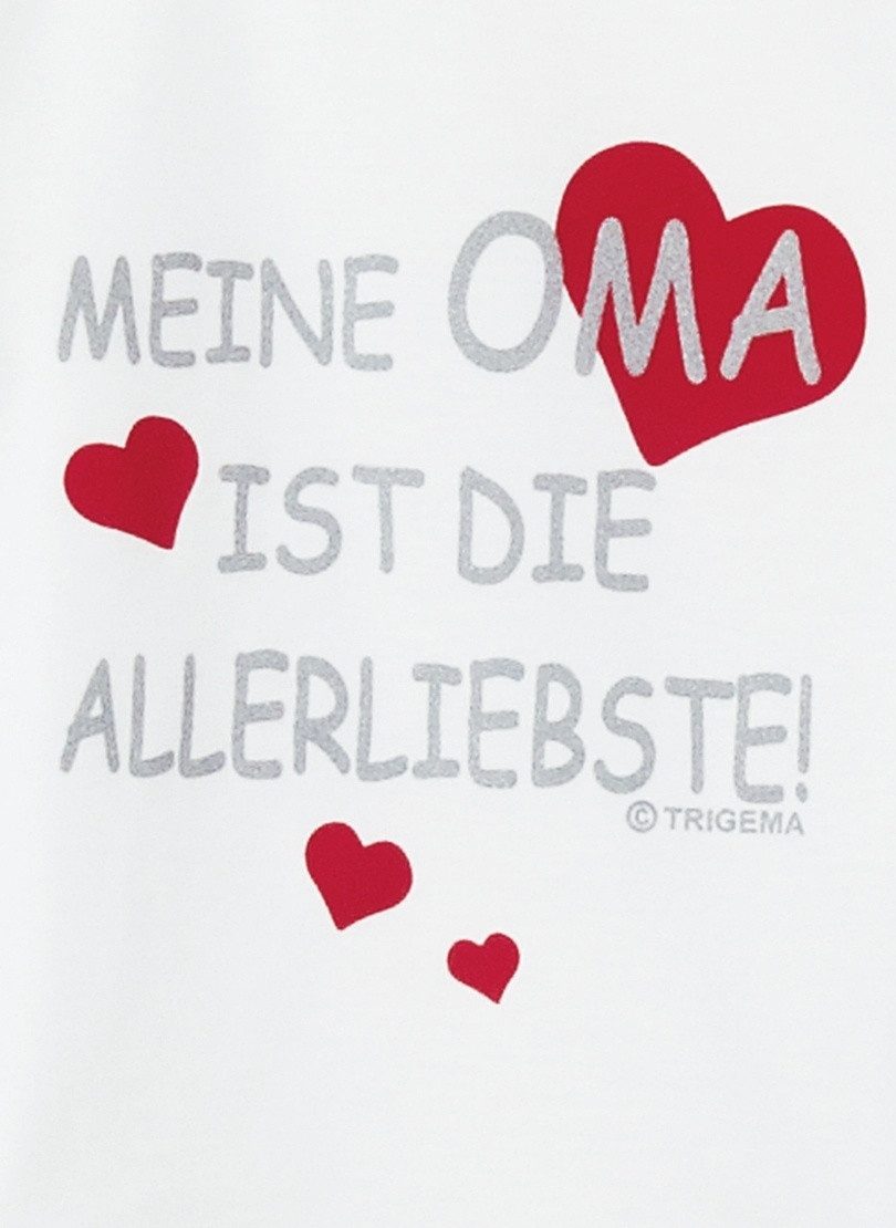 Trigema T-shirt TRIGEMA T-shirt oma’s favoriet (1-delig)