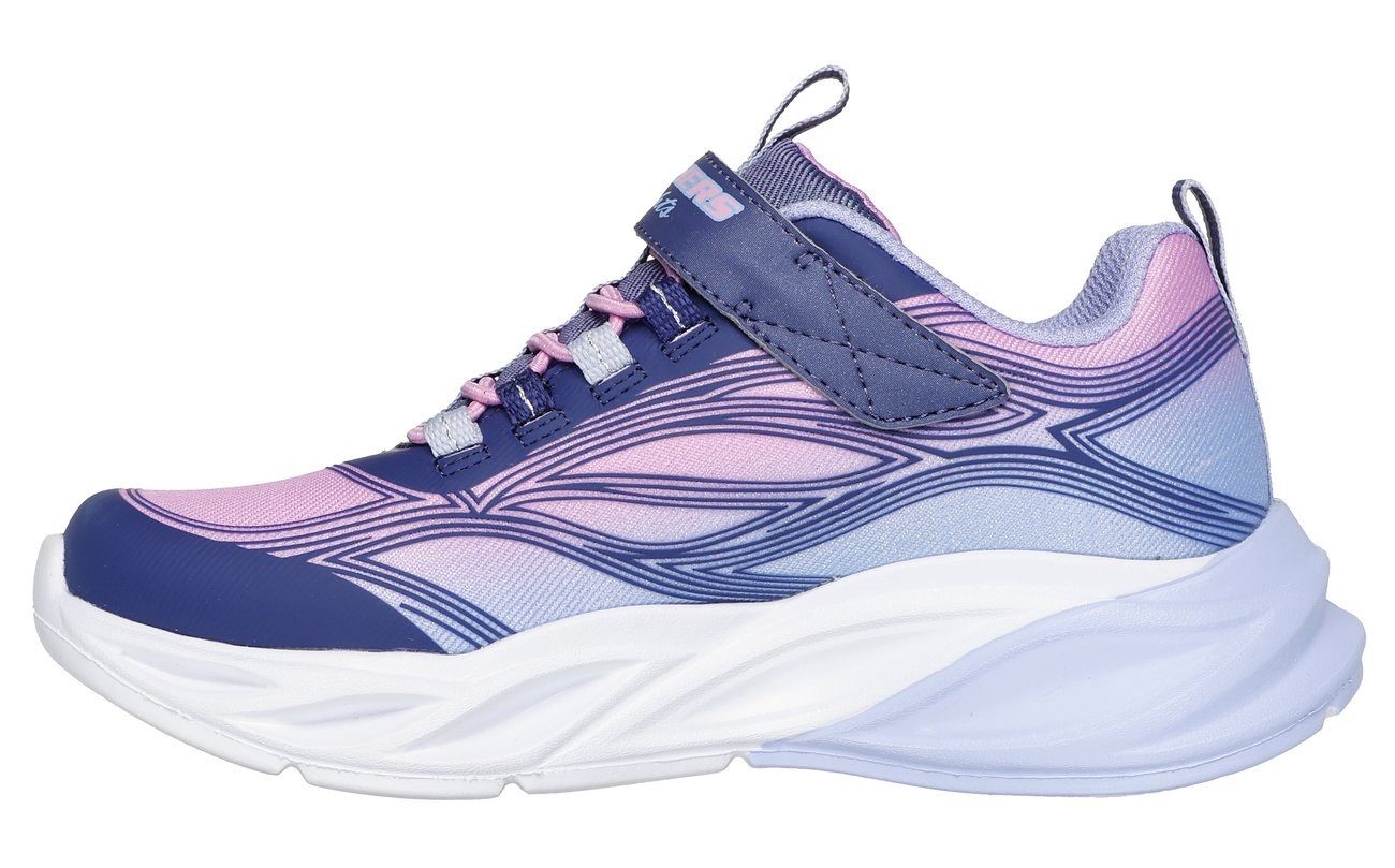 Skechers Sneakers COSMIC GLOW LIGHTS Klittenbandschoen met glitter, maat sjabloon te downloaden