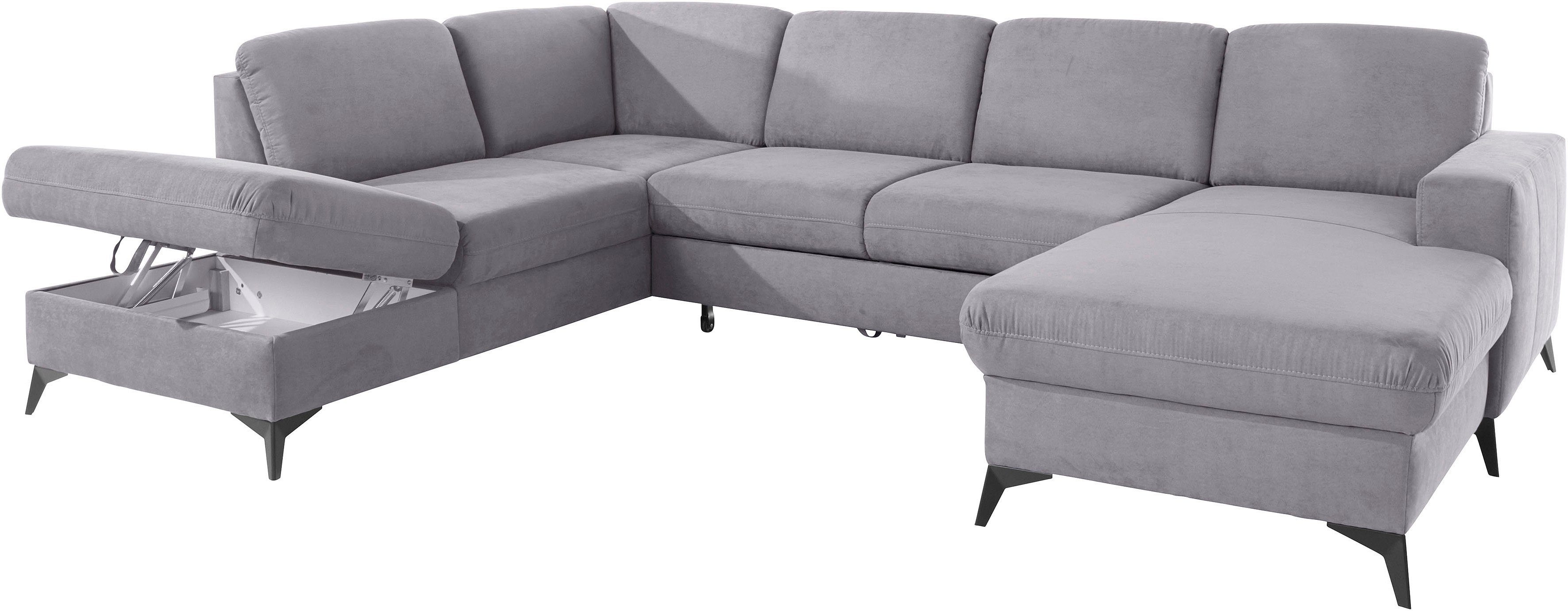 Places of Style Zithoek Lolland U-vorm Naar keuze met slaapfunctie en bergruimte, ook met afwasbare bekleding