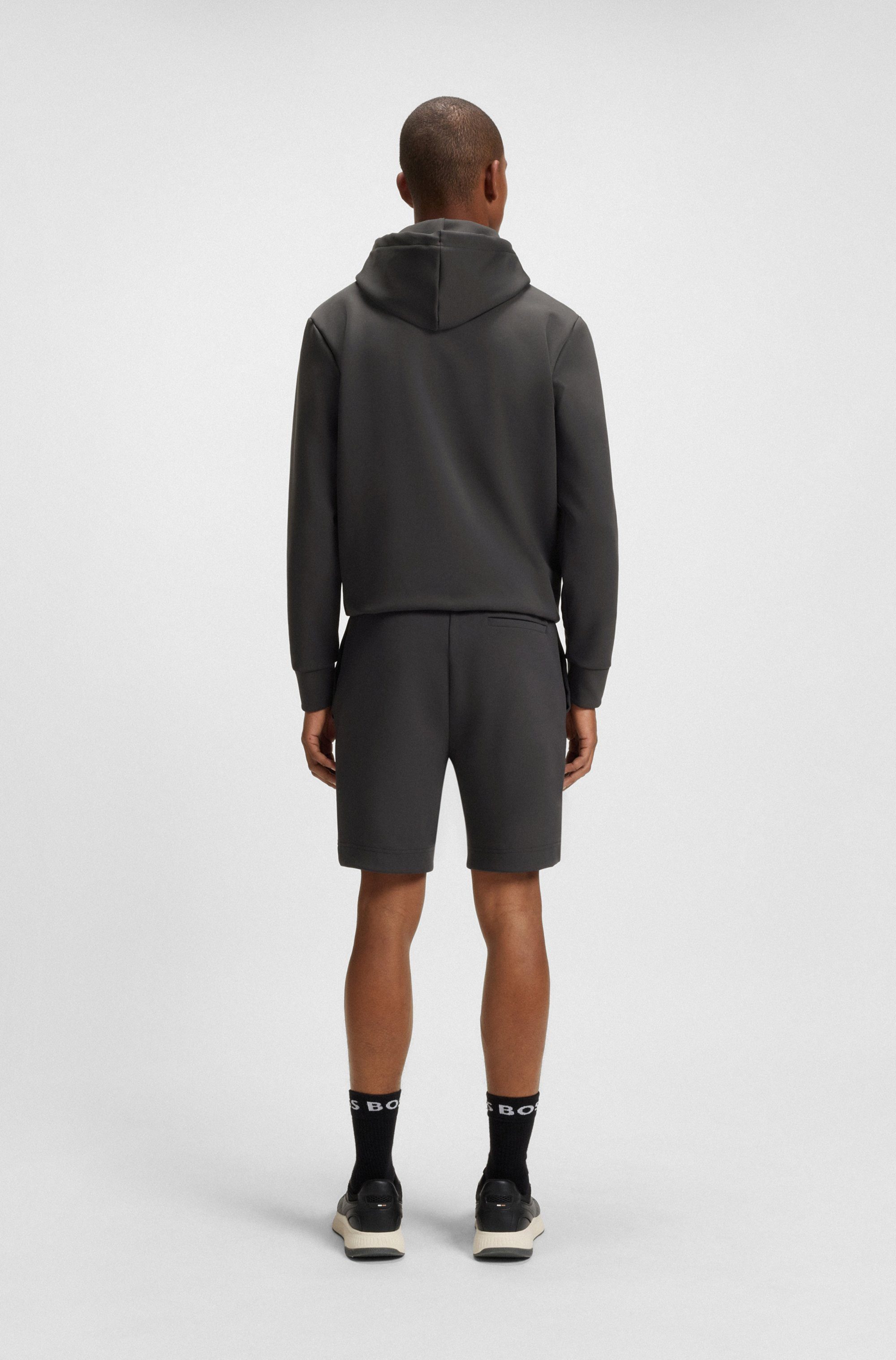 BOSS GREEN Sweatshort Shorts Zone met gestreepte details