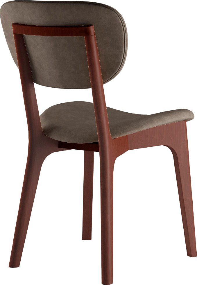 INOSIGN Stoel COZY Made in Italy Frame in beuken, kersen- of notenhout, massief hout, designstoel (set, 2 stuks)