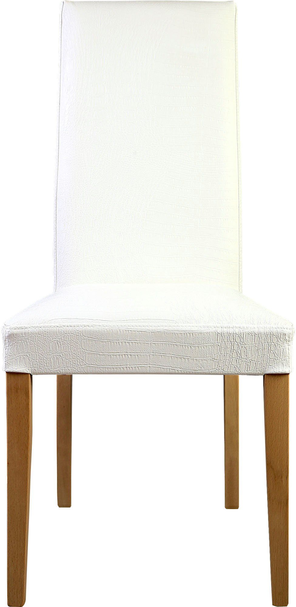 Home affaire Stoel Java Overtrokken met kunstleer met animal-stempeldruk (set, 2 stuks)