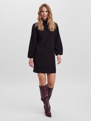 Vero Moda Gebreide jurk VMNANCY LS FUNNELNECK DRESS GA NOOS