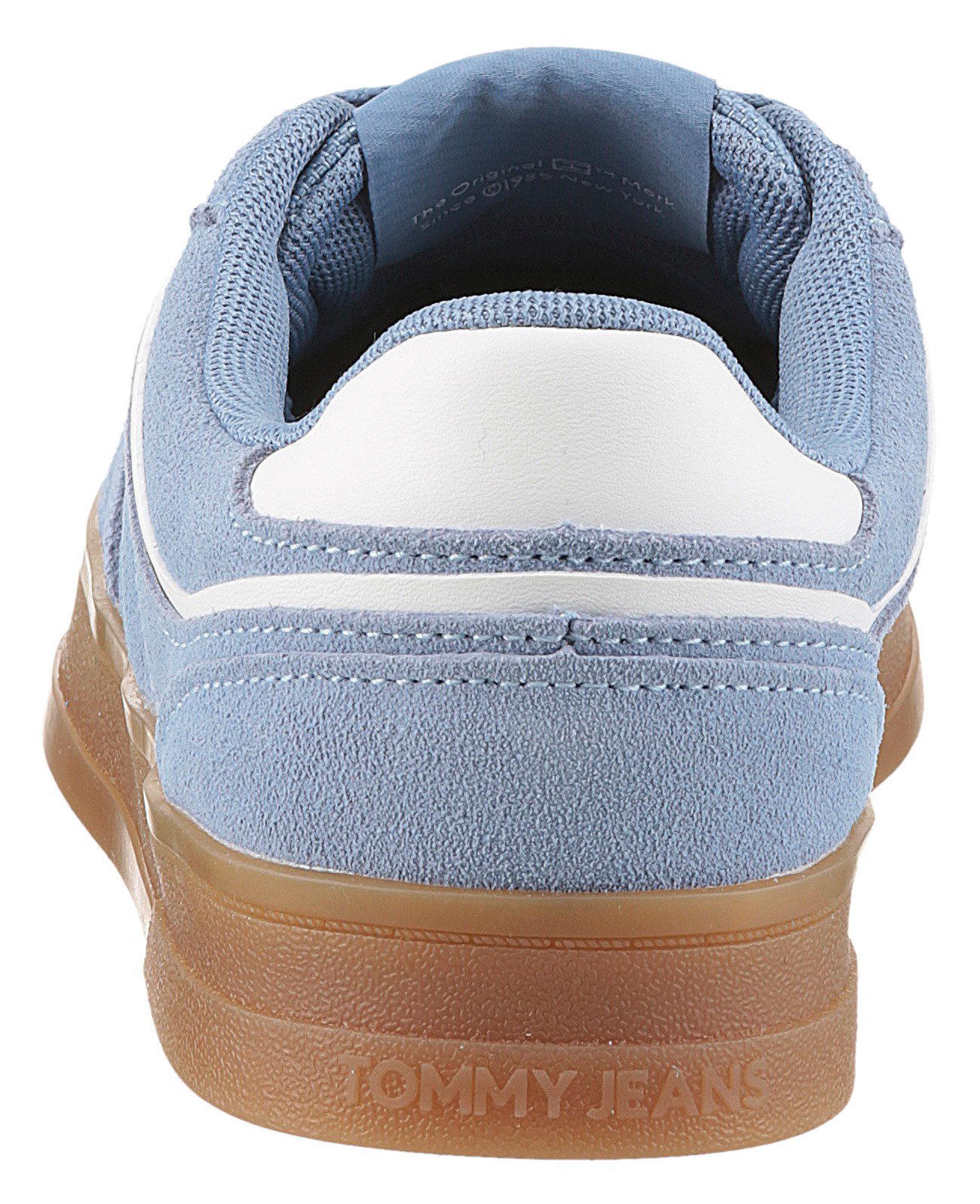 TOMMY JEANS Plateausneakers THE GREENWICH SUEDE vrijetijdsschoen, lage schoen, veterschoen met gepolsterde schacht