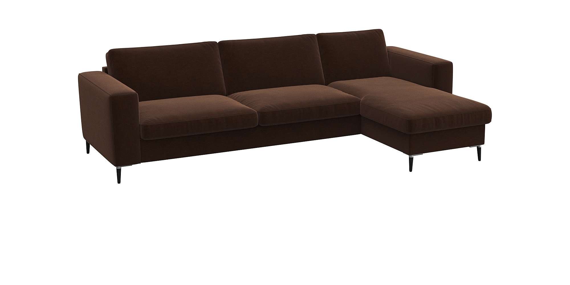 FLEXLUX Hoekbank Fiore, super comfortabel zitcomfort door koudschuim in de zitting, L-vorm