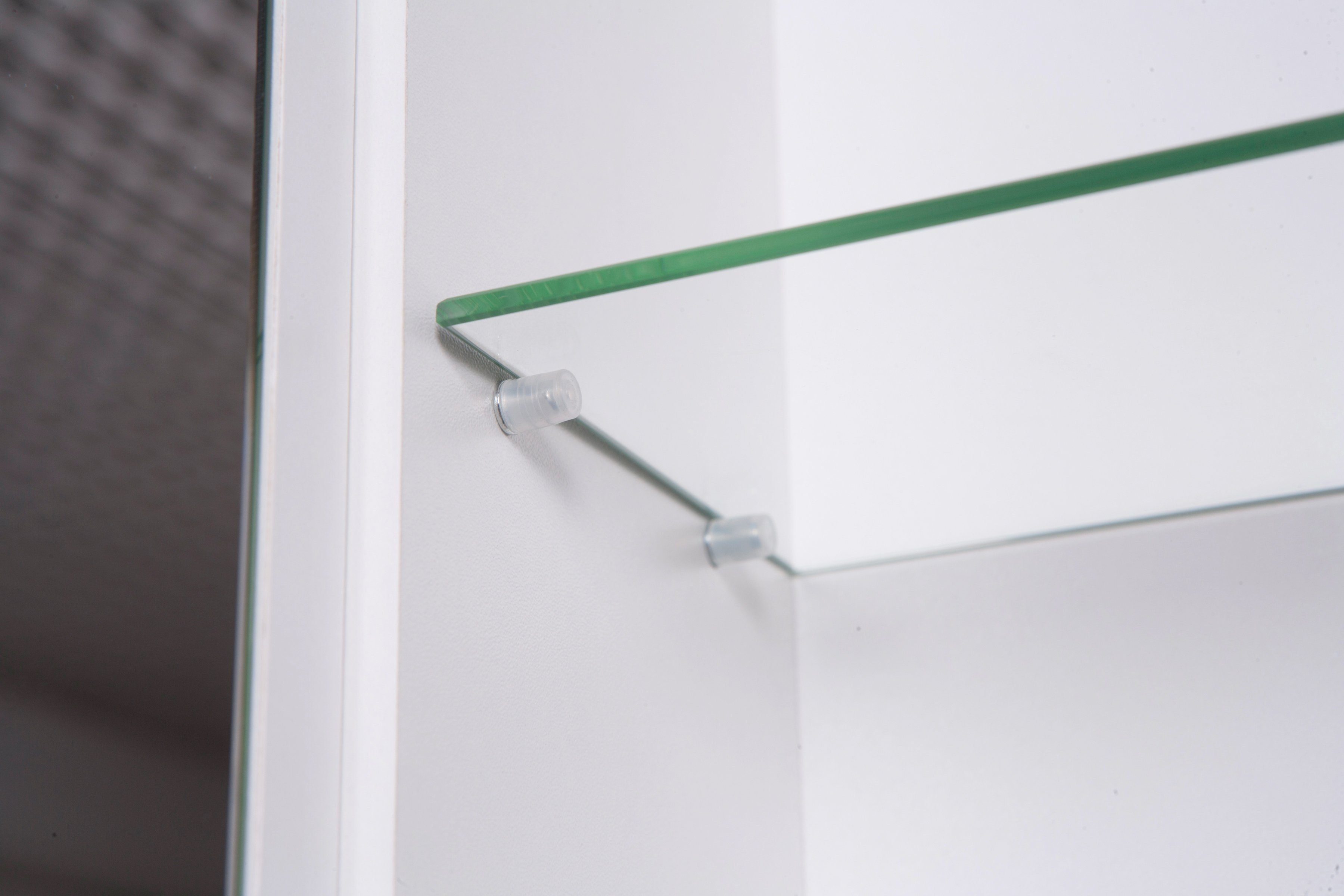 Schildmeyer Spiegelkast Verona Breedte 70 cm, 3-deurs, 2 led-inbouwspotjes, schakelaar-/stekkerdoos