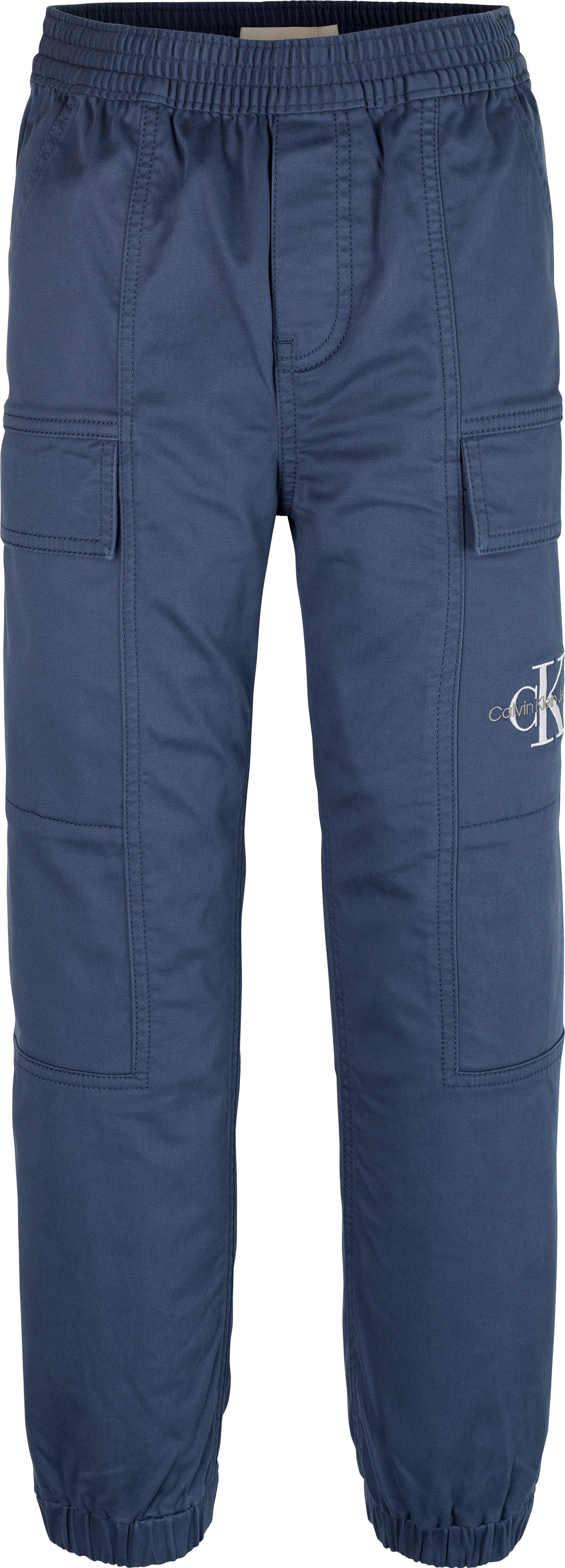 Calvin Klein Sweatbroek ESSENTIAL WOVEN CARGO PANTS voor kinderen tot 16 jaar met logo-print