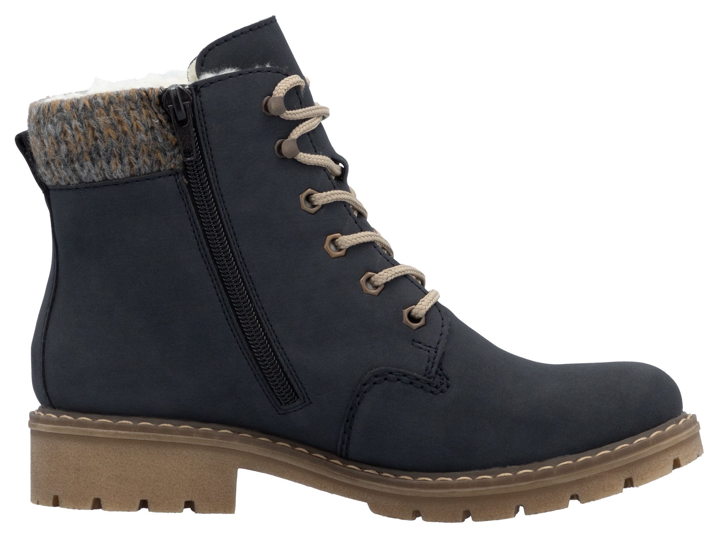 Rieker Winterlaarsjes , veterschoenen, enkellaars met waterafstotende riekertex-membraan