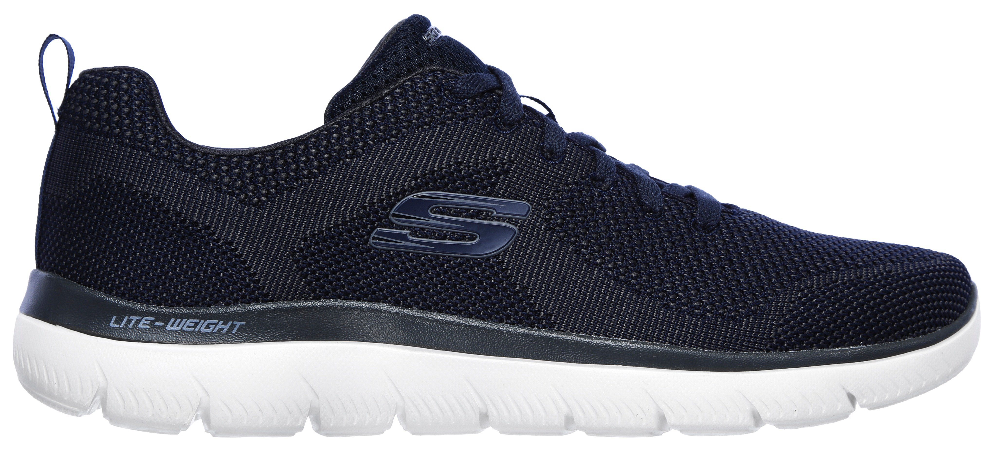 Skechers Sneakers Summits met gepolsterde schaprand, vrijetijdsschoen, lage schoen, veterschoen