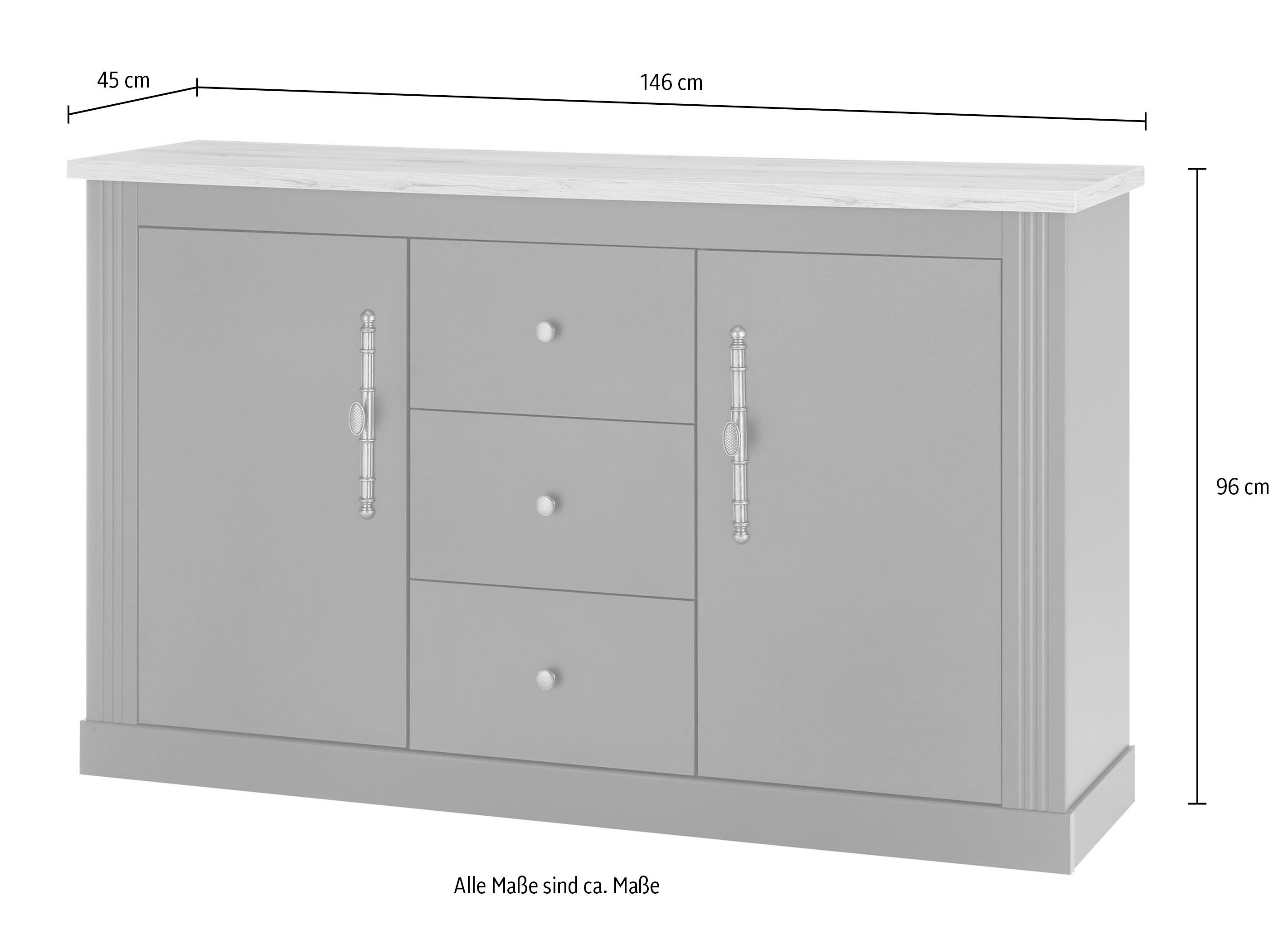 Home affaire Kantoormeubelset Westminster in romantische rustieke stijl, exclusief by otto
