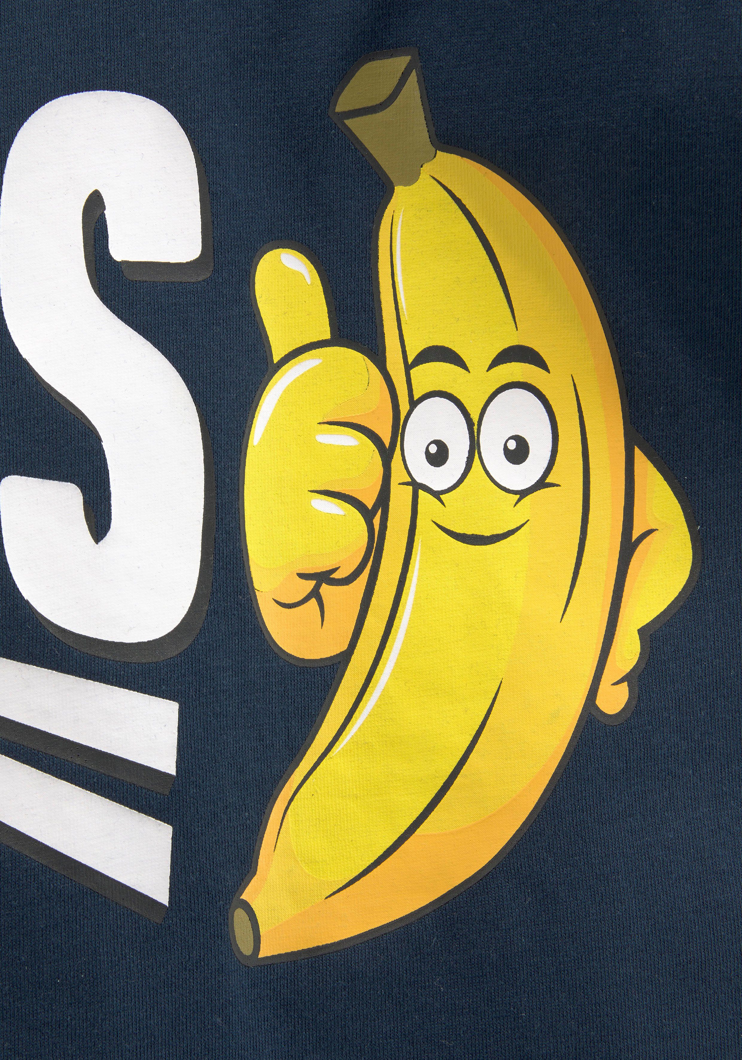 KIDSWORLD T-shirt ALLES BANANE Korte mouwen, basic pasvorm, bedrukt, ronde hals