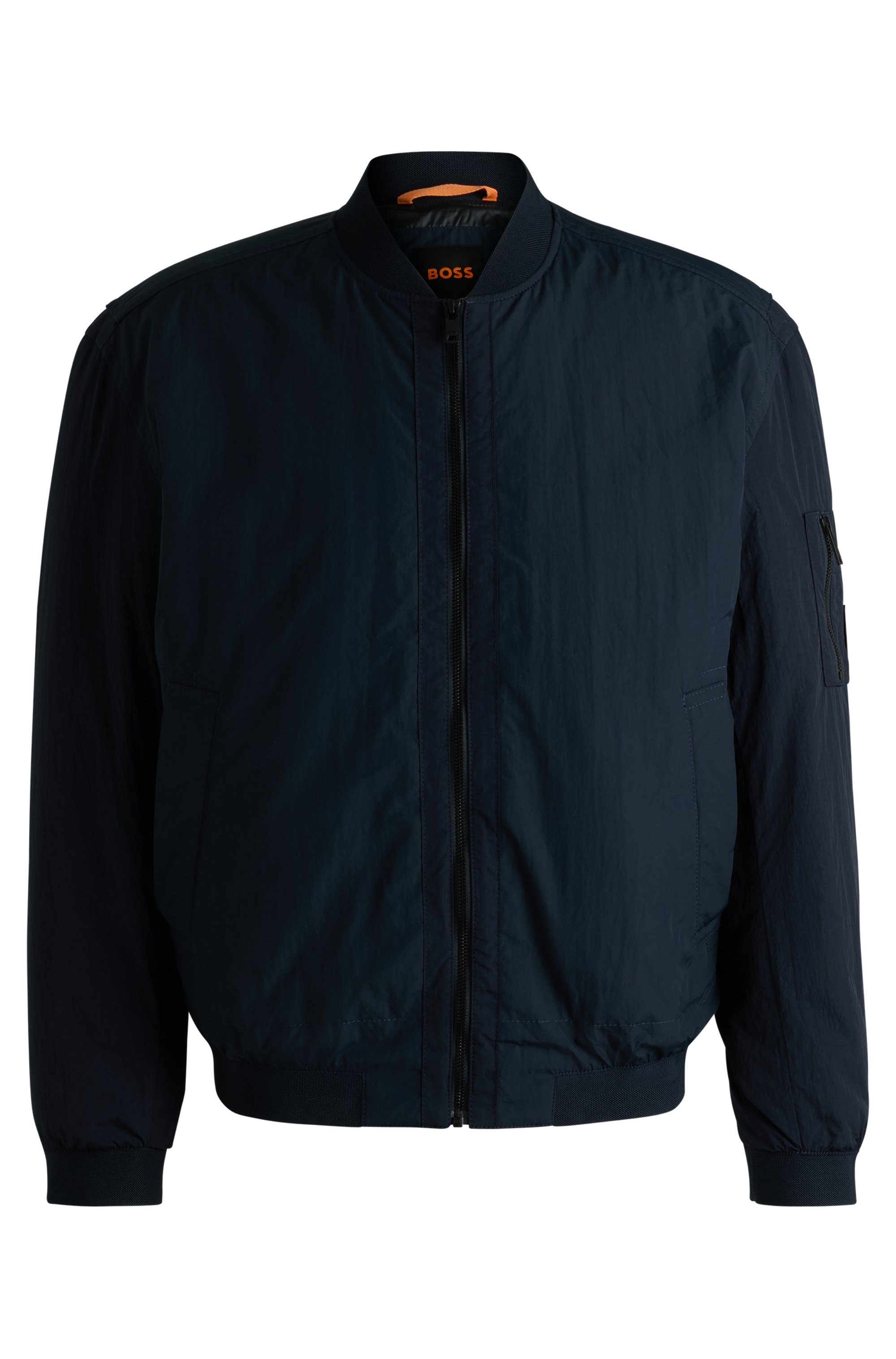 Boss Orange Blouson Olmec met platgebreide kraag