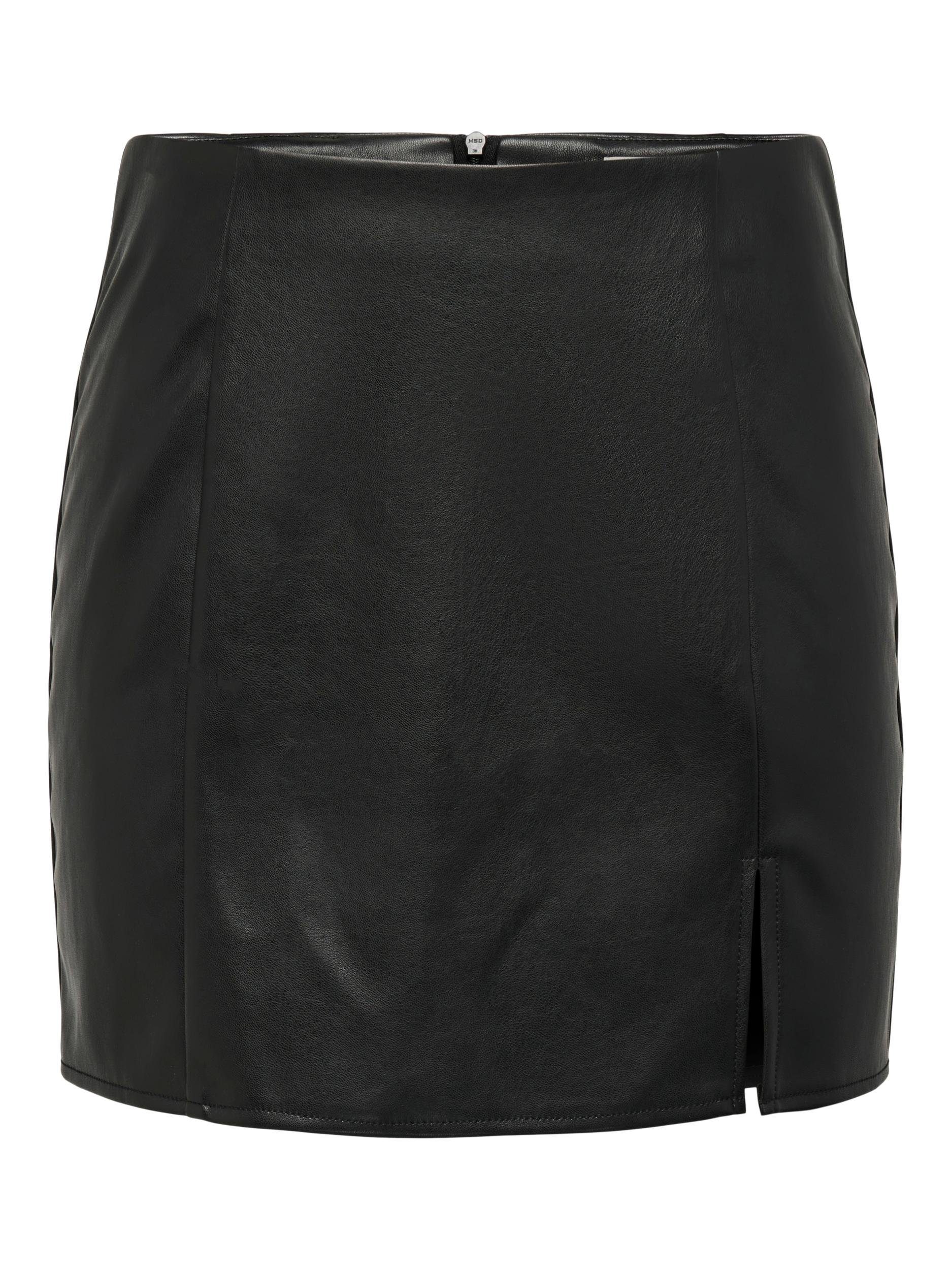 Only Imitatieleren rok ONLLENI FAUX LEATHER SLIT SKIRT PNT NOOS