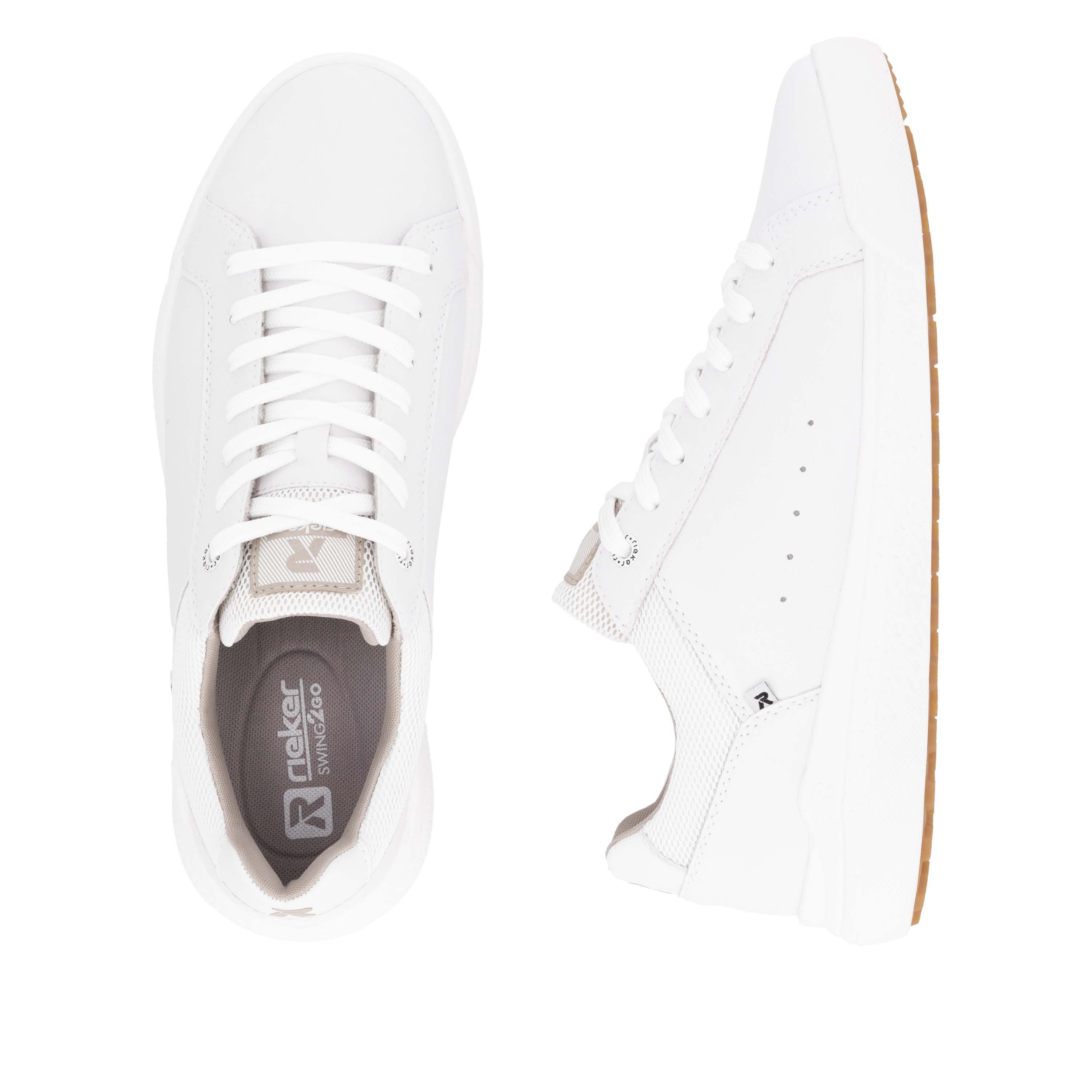 RIEKER Sport Sneakers met gepolsterde schaprand, vrijetijdsschoen, lage schoen, veterschoen