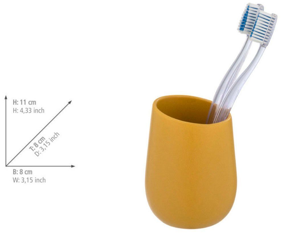 WENKO Set badkameraccessoires Badi van hoogwaardige keramiek (set, 2-delig)