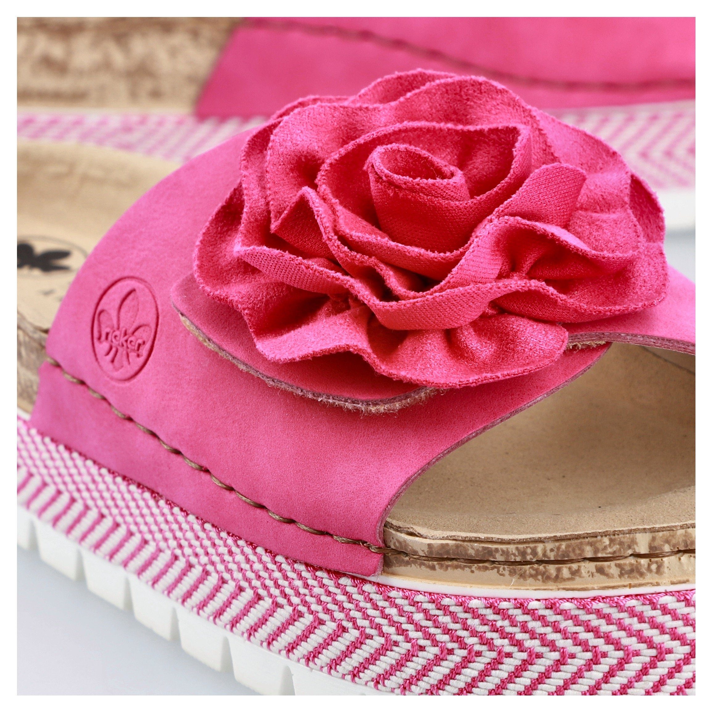 Rieker Slippers , zomerschoen, slippers met modieus plateau