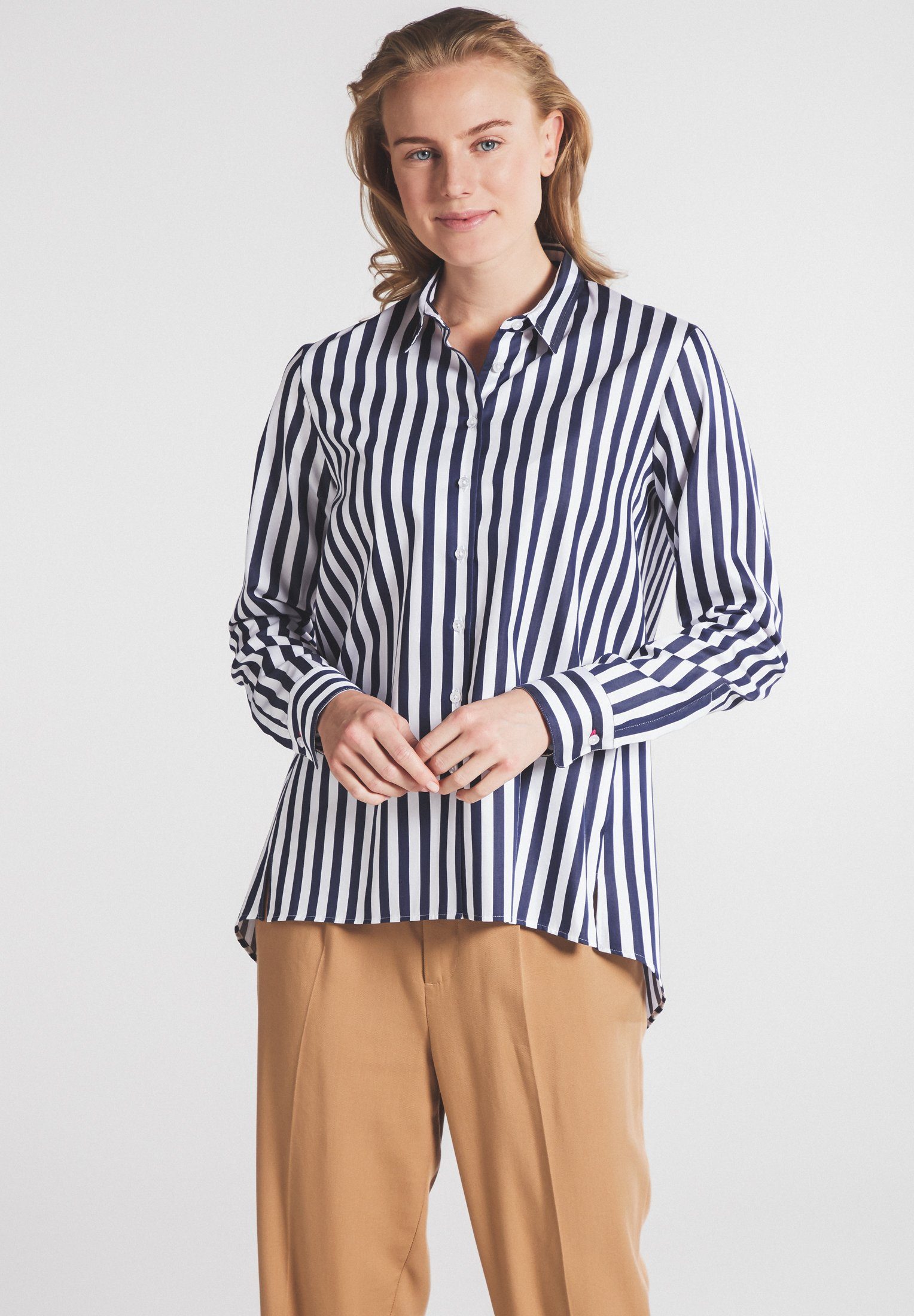 Eterna Overhemdblouse Loose fit dames dames overhemden maat 40 blauw