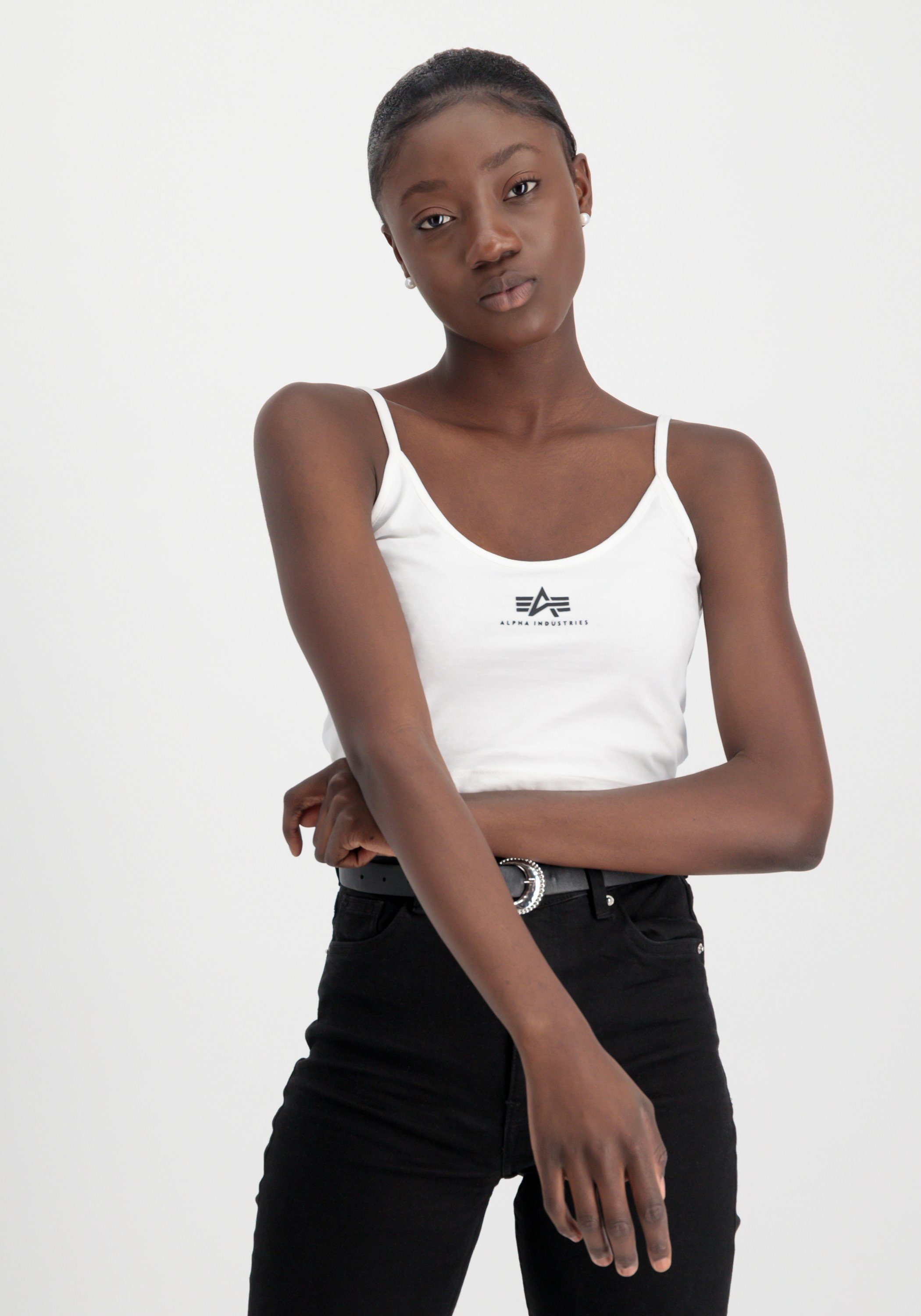 Alpha Industries Muscle-shirt Alpha Industries Women - Tanks Basic Crop-Top SL Women